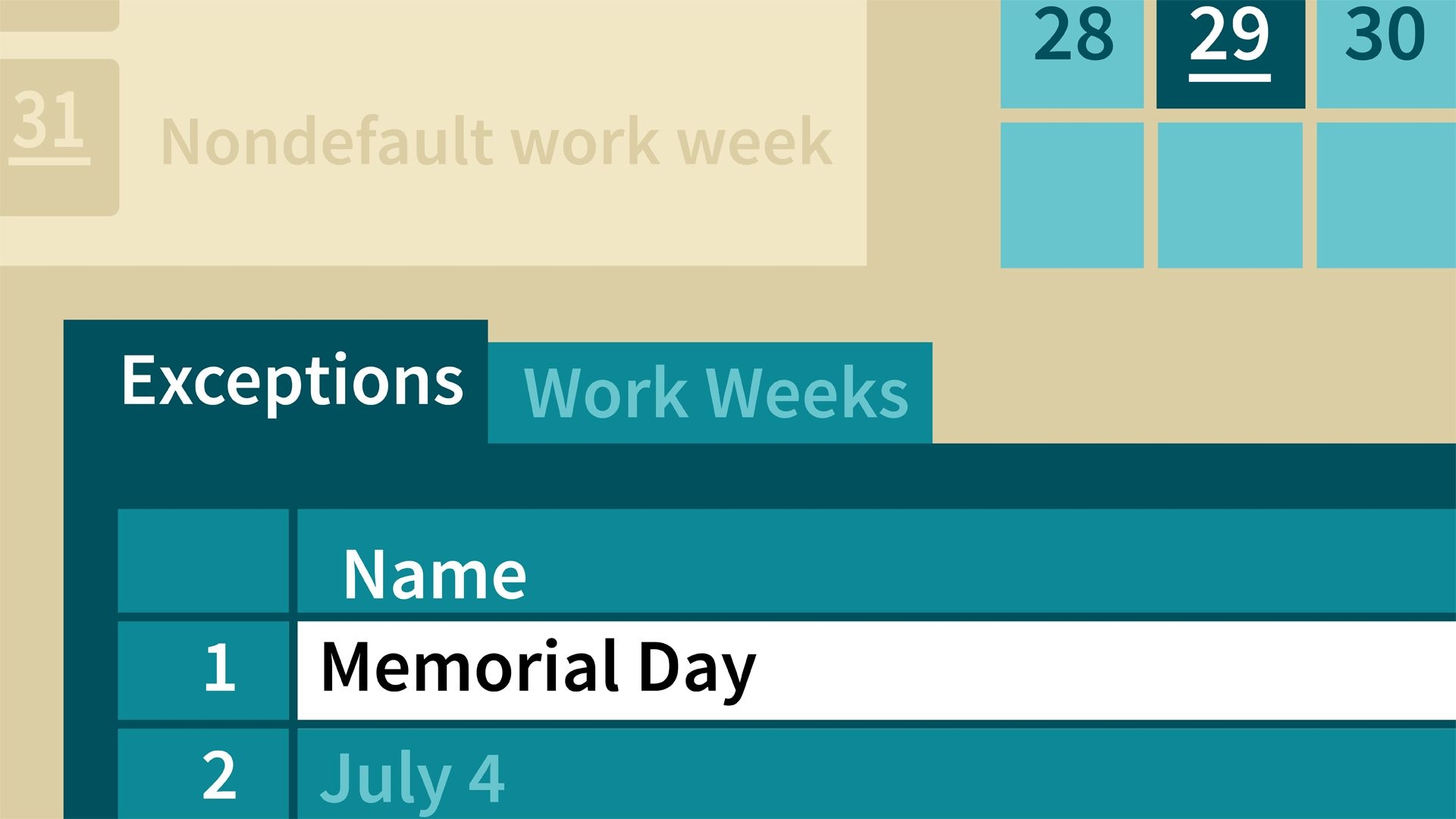Create A Calendar For A Two-Week Work Schedule