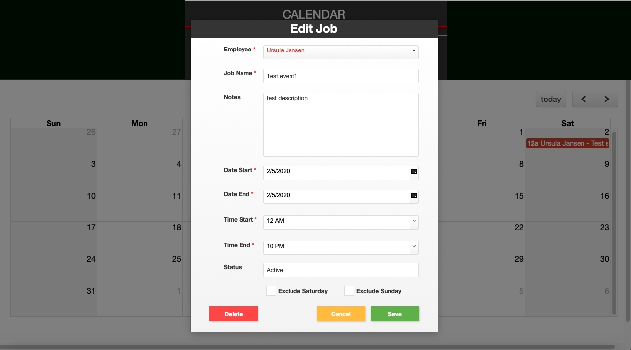 Create And Update Events In Calendar View Within Filemaker