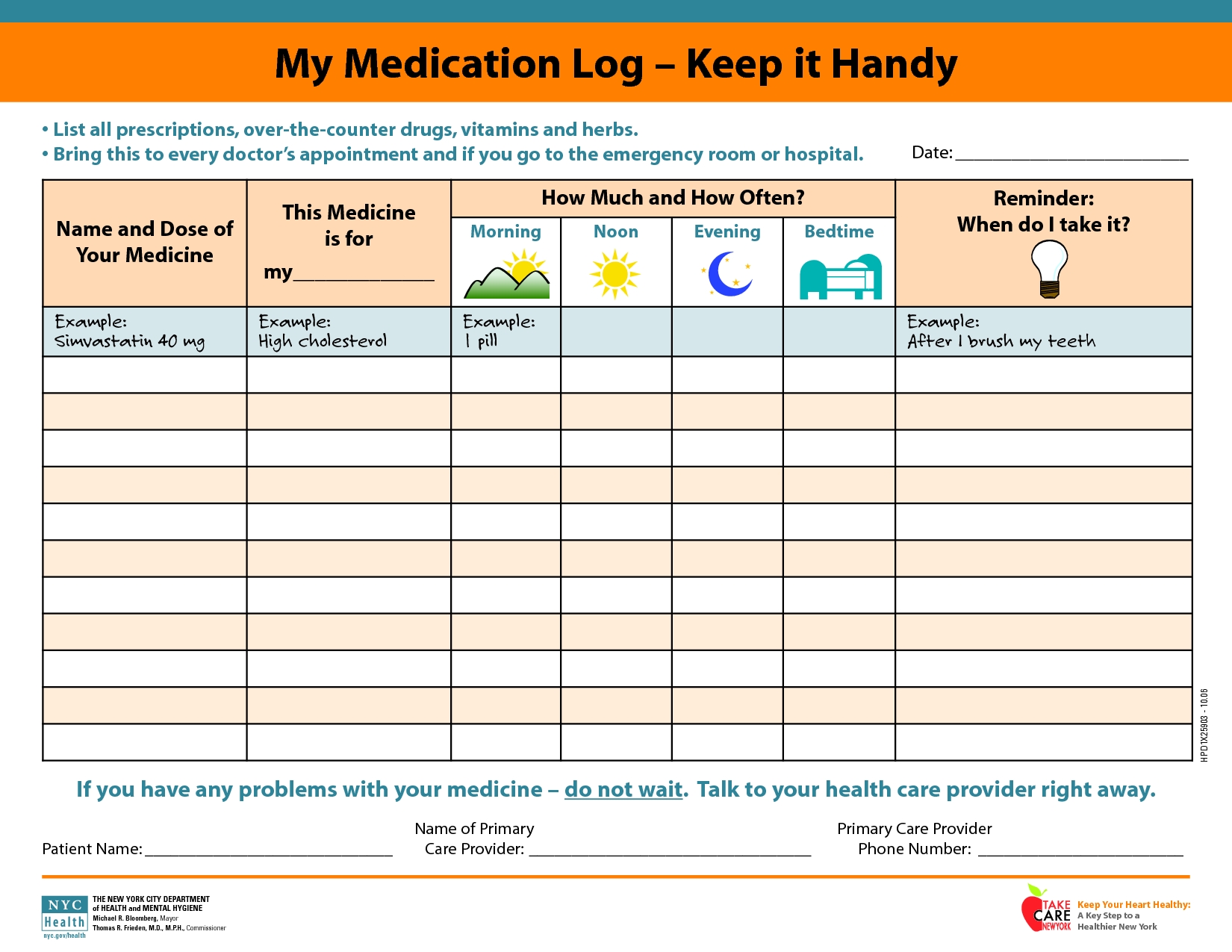 Daily+Medication+Schedule+Template | Medication Log
