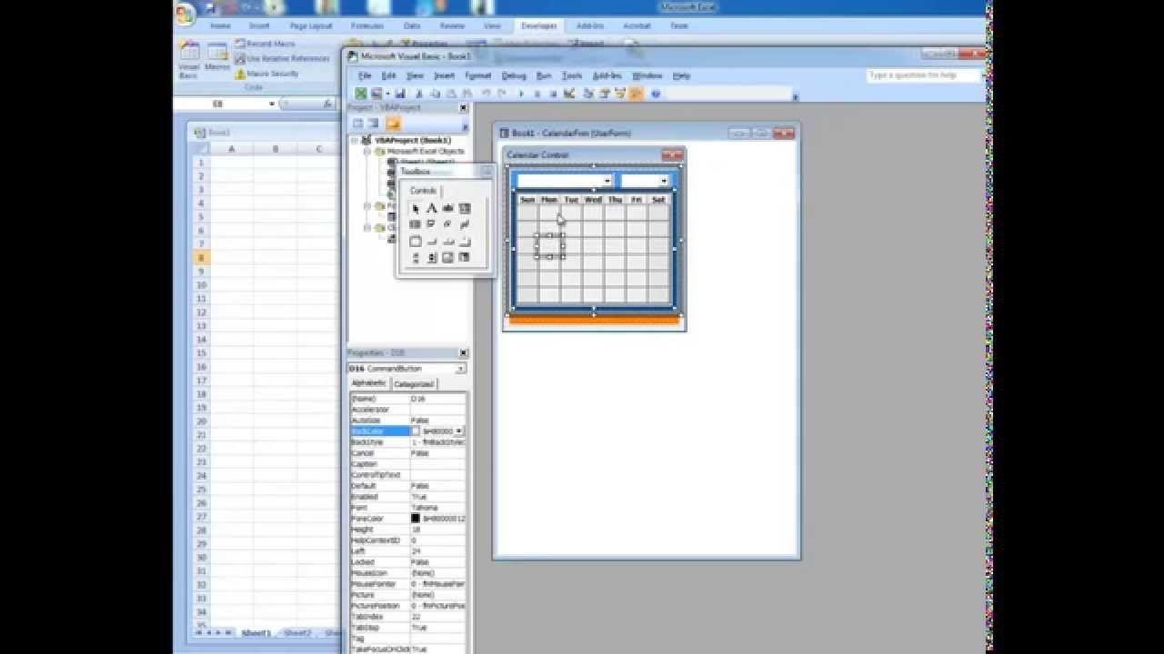 Date Picker In Microsoft Excel - Microsoft Excel Date Picker