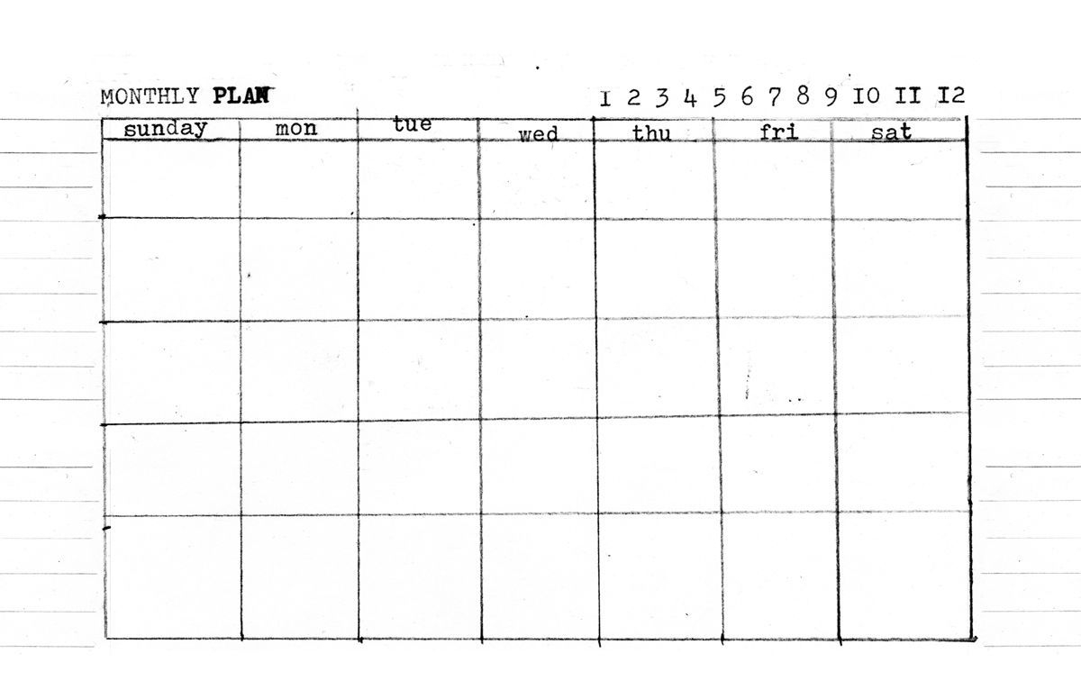 Day, Week, Month - 5.5 X 8.5 Templates (With Images