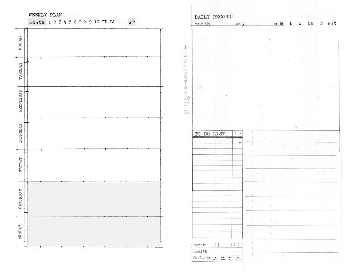 Day, Week, Month - 5.5 X 8.5 Templates (With Images) | Day