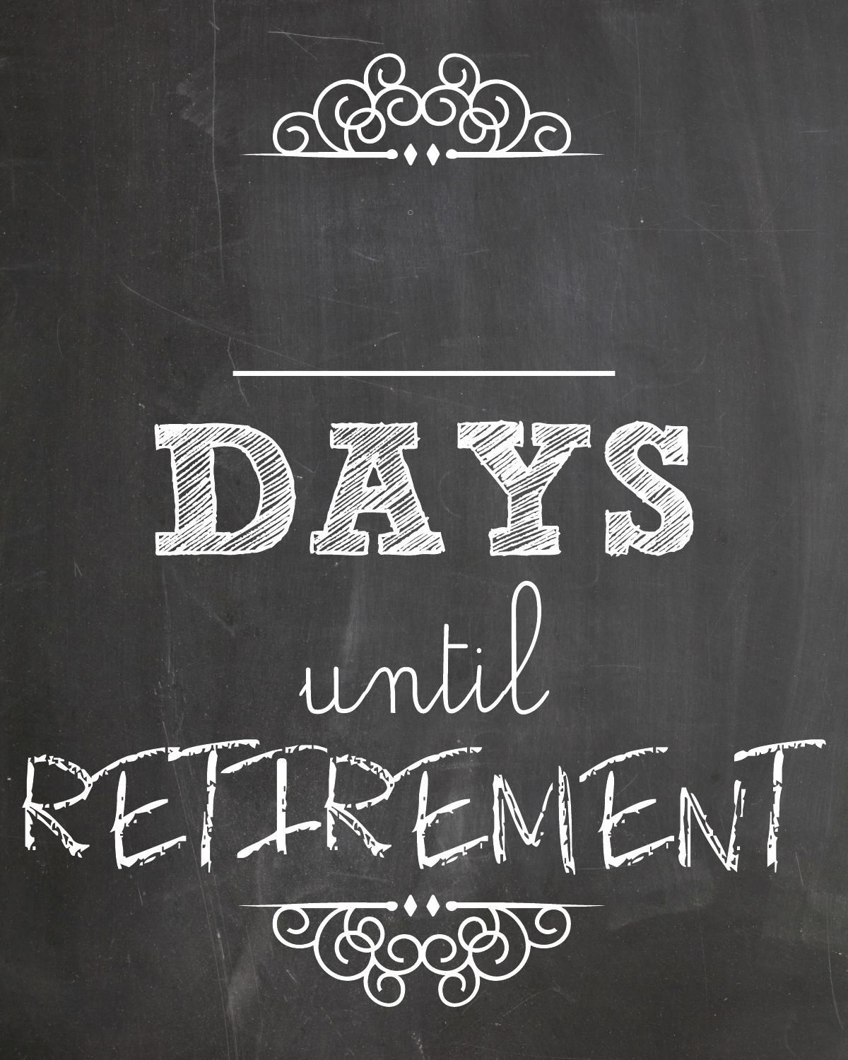 Days Until Retirement (With Images) | Retirement Countdown