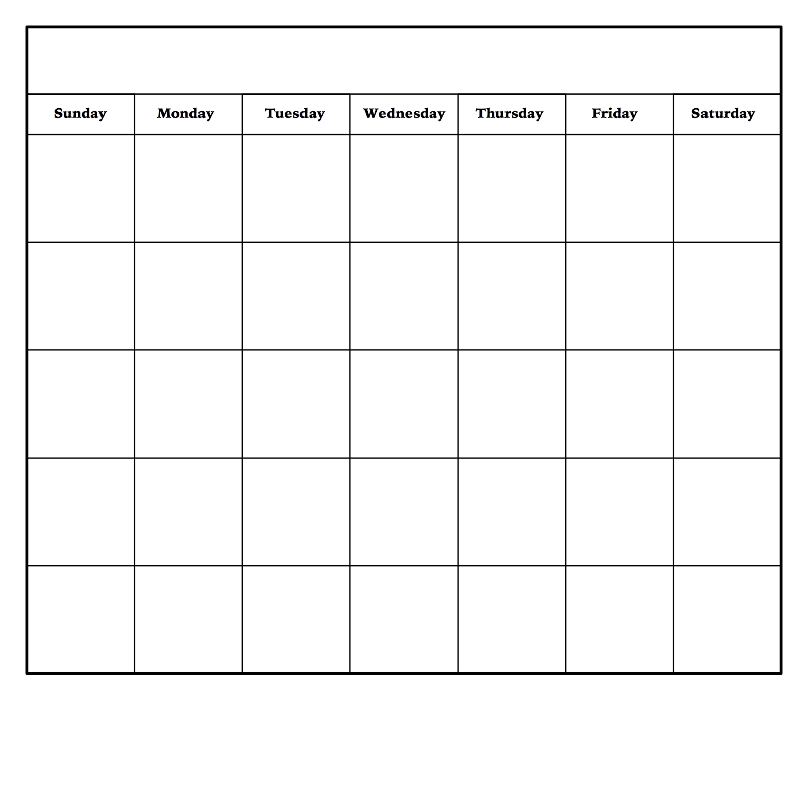 Effective Blank Monthly Calendar Page Without The Year Get Your