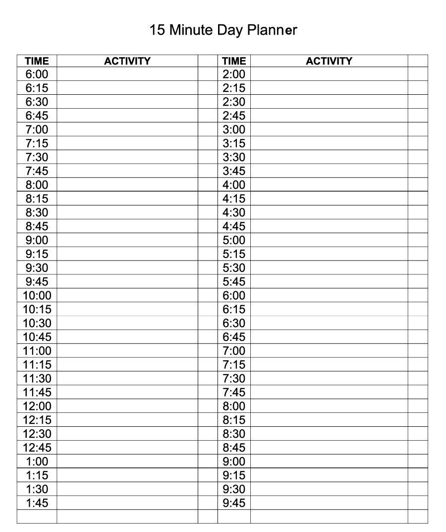 Download Daily Calendar Template Excel Format (With Images