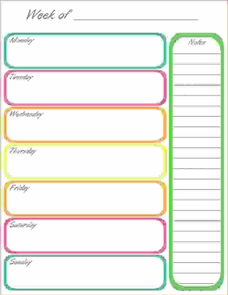 √ 30 One Day Schedule Template In 2020 (With Images