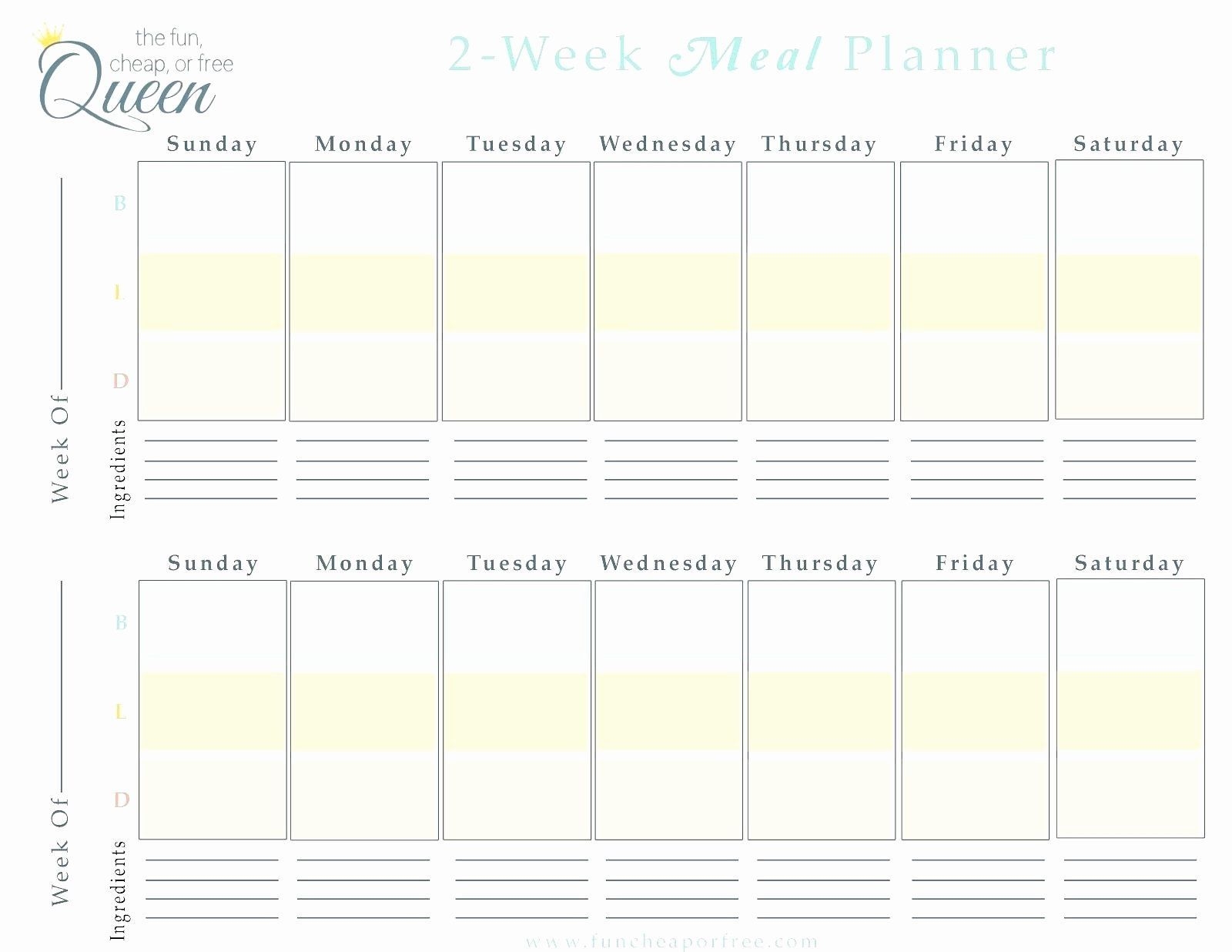 how to blank template for two week calendar get your