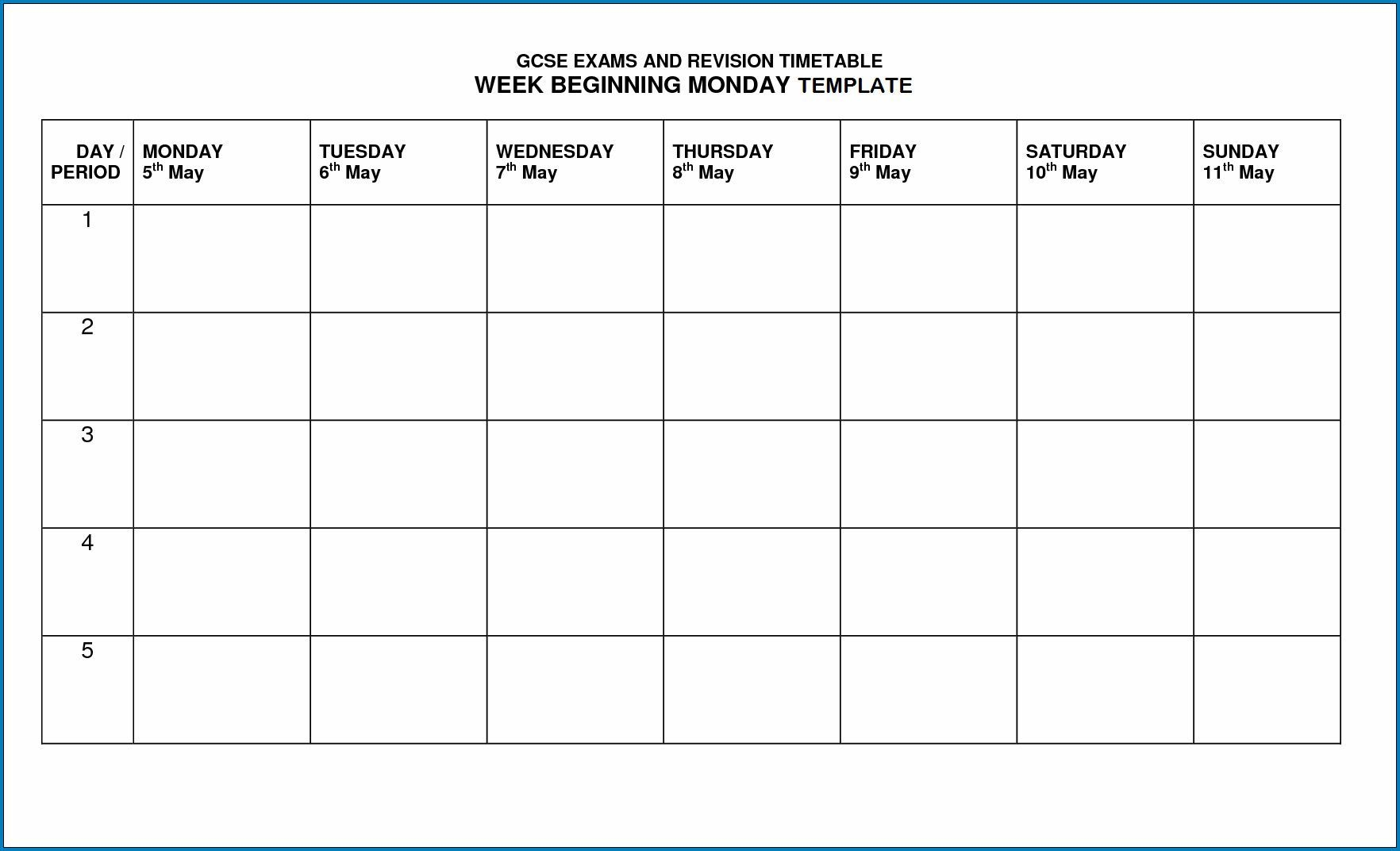 √ Free Printable Timetable Template In 2020 | Timetable