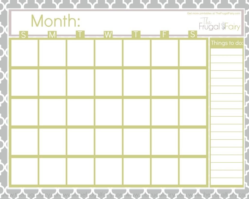 Event Planning Calendar Template