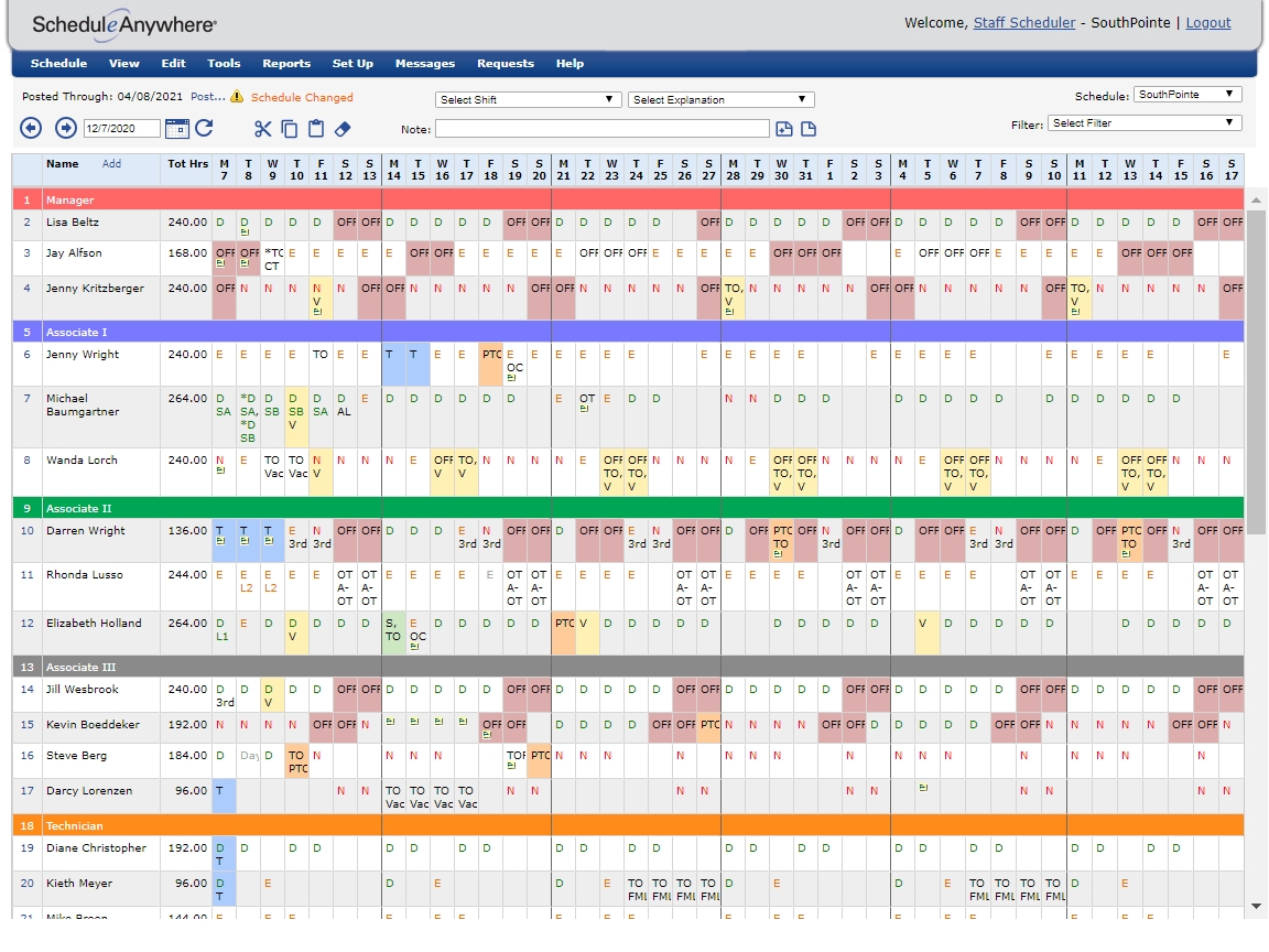 Flexible Employee Scheduling Software | Scheduleanywhere