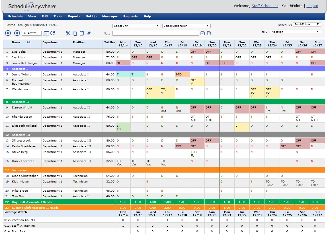 Flexible Employee Scheduling Software | Scheduleanywhere