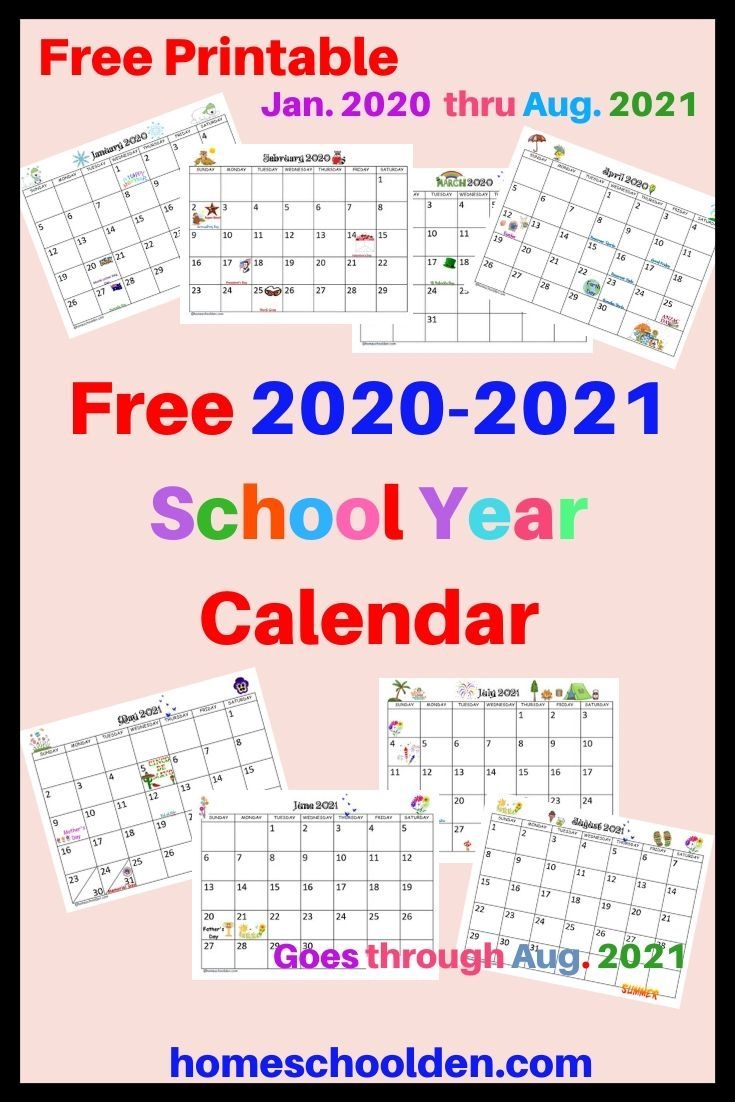 Free 2020-2021 Calendar Printable | School Calendar