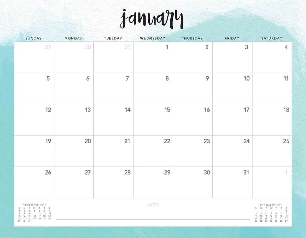 Free 2020 Printable Calendars - 51 Designs To Choose From!