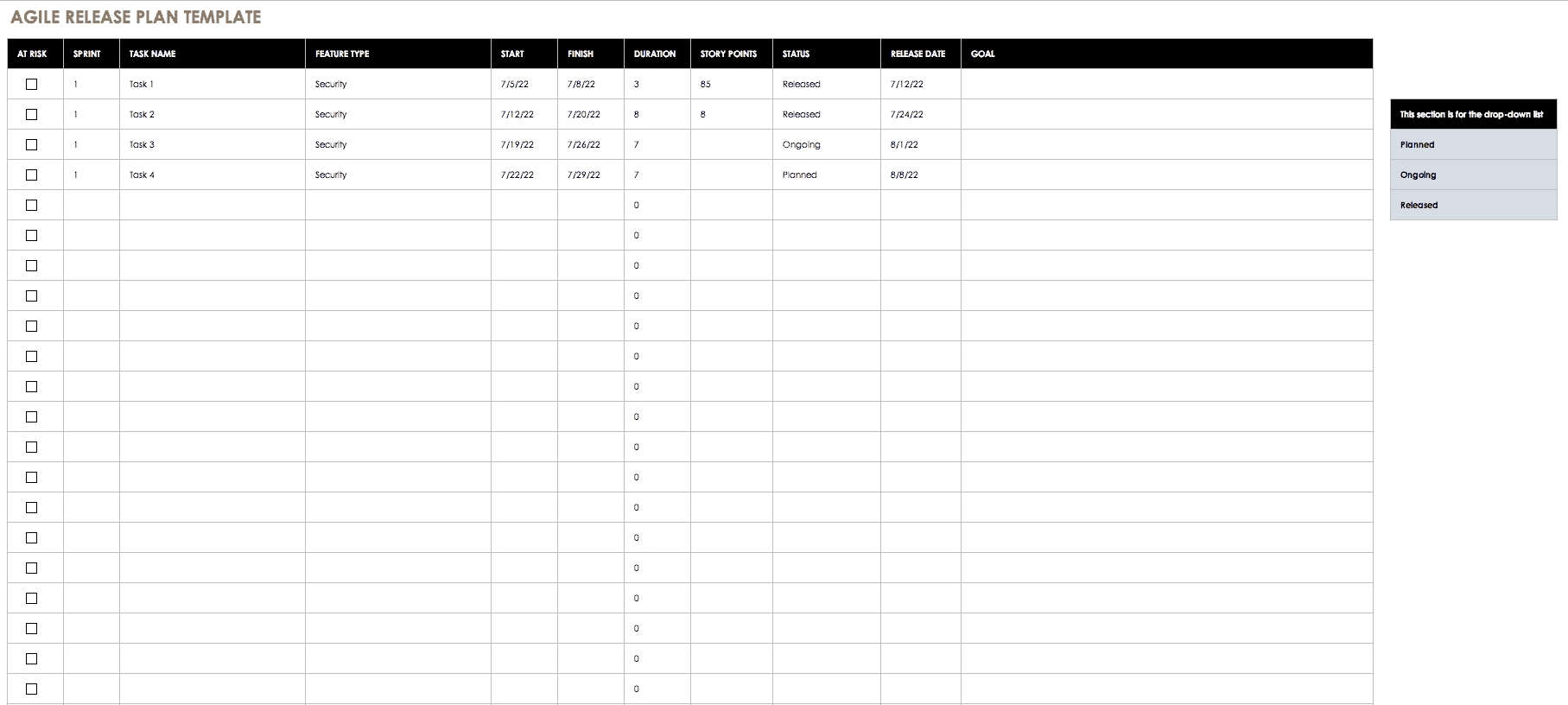 Free Agile Project Management Templates In Excel