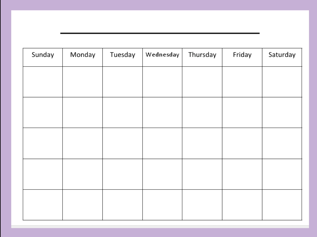 Free Blank Calendar Templates Smartsheet. Weekly Time
