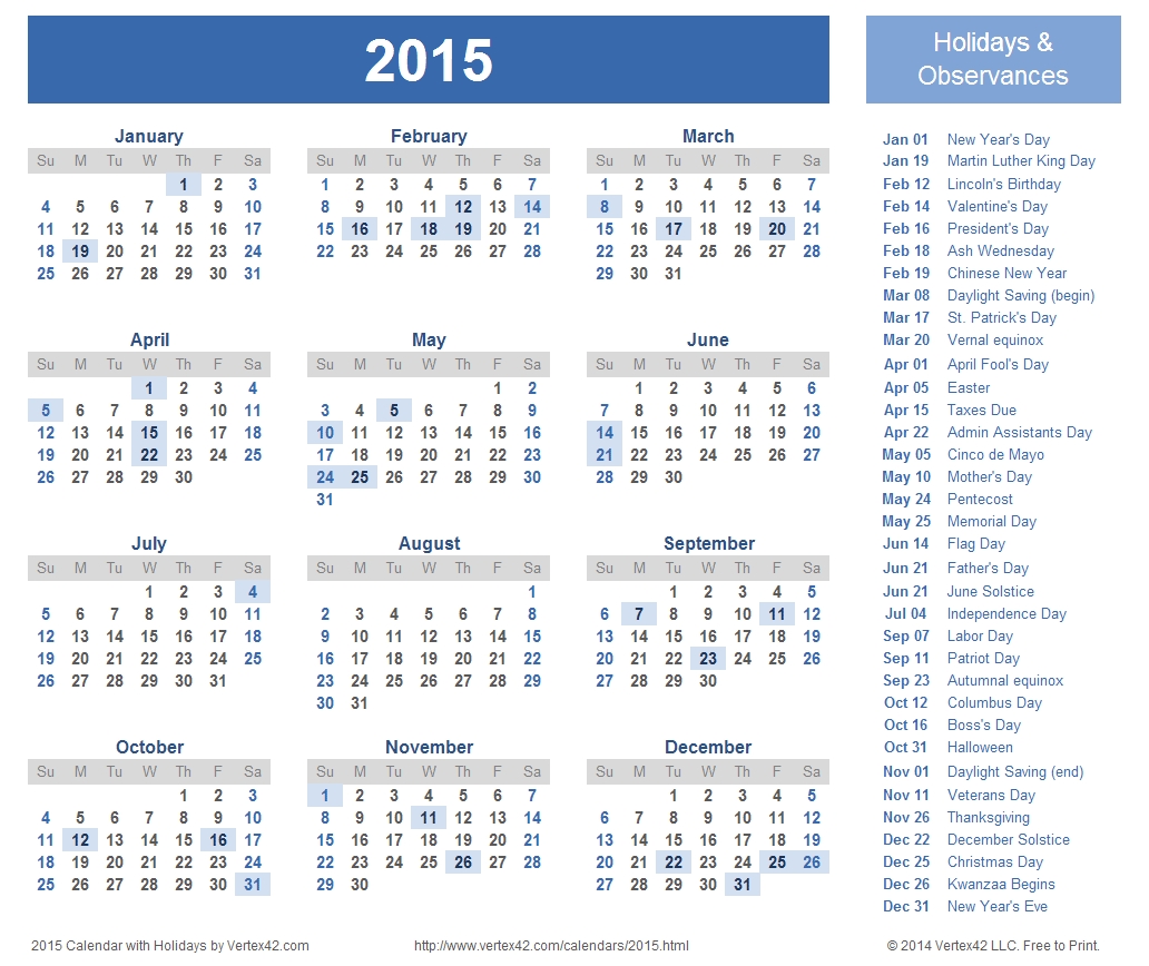 Free Calendars And Calendar Templates (With Images