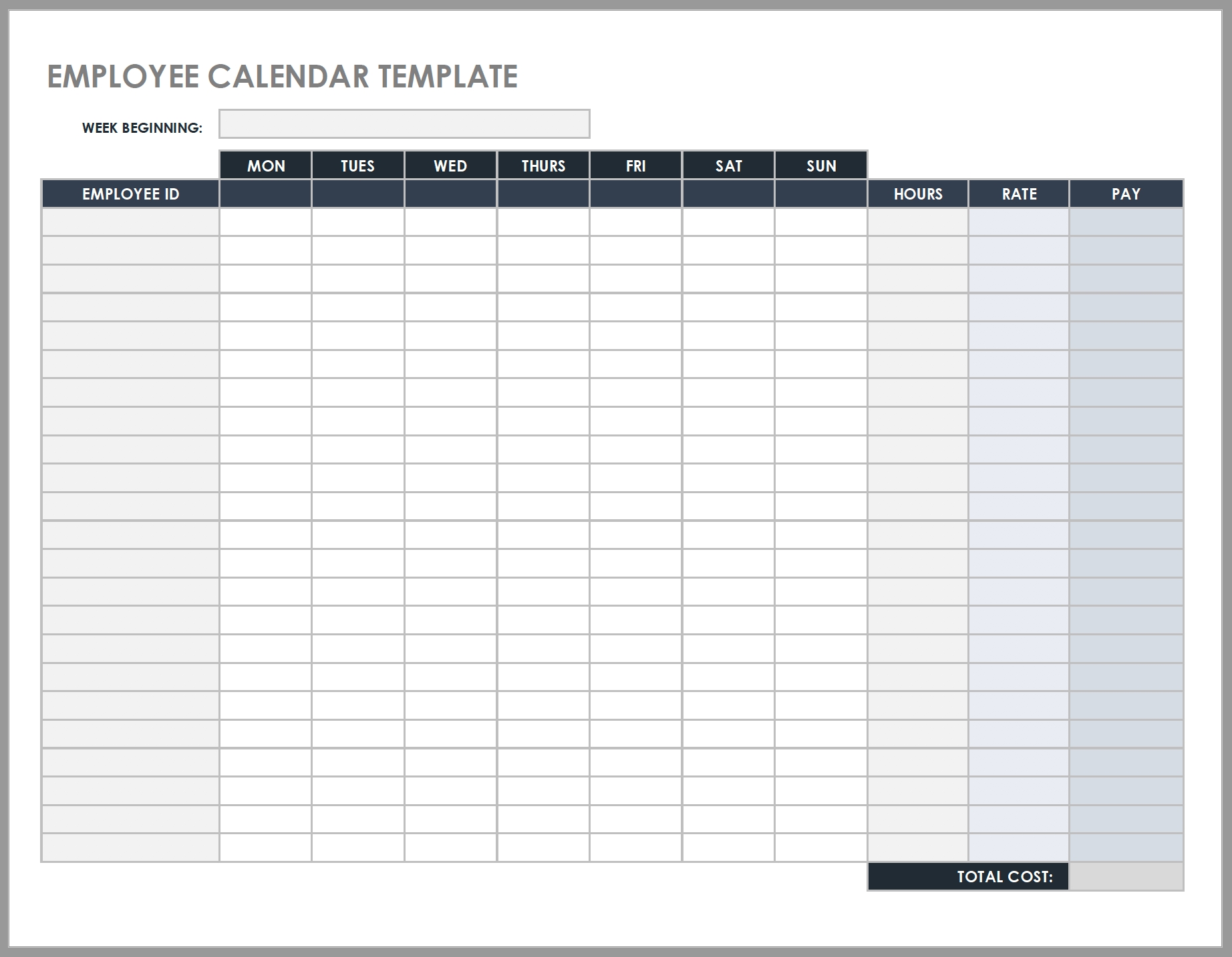 Free Daily Work Schedule Templates | Smartsheet