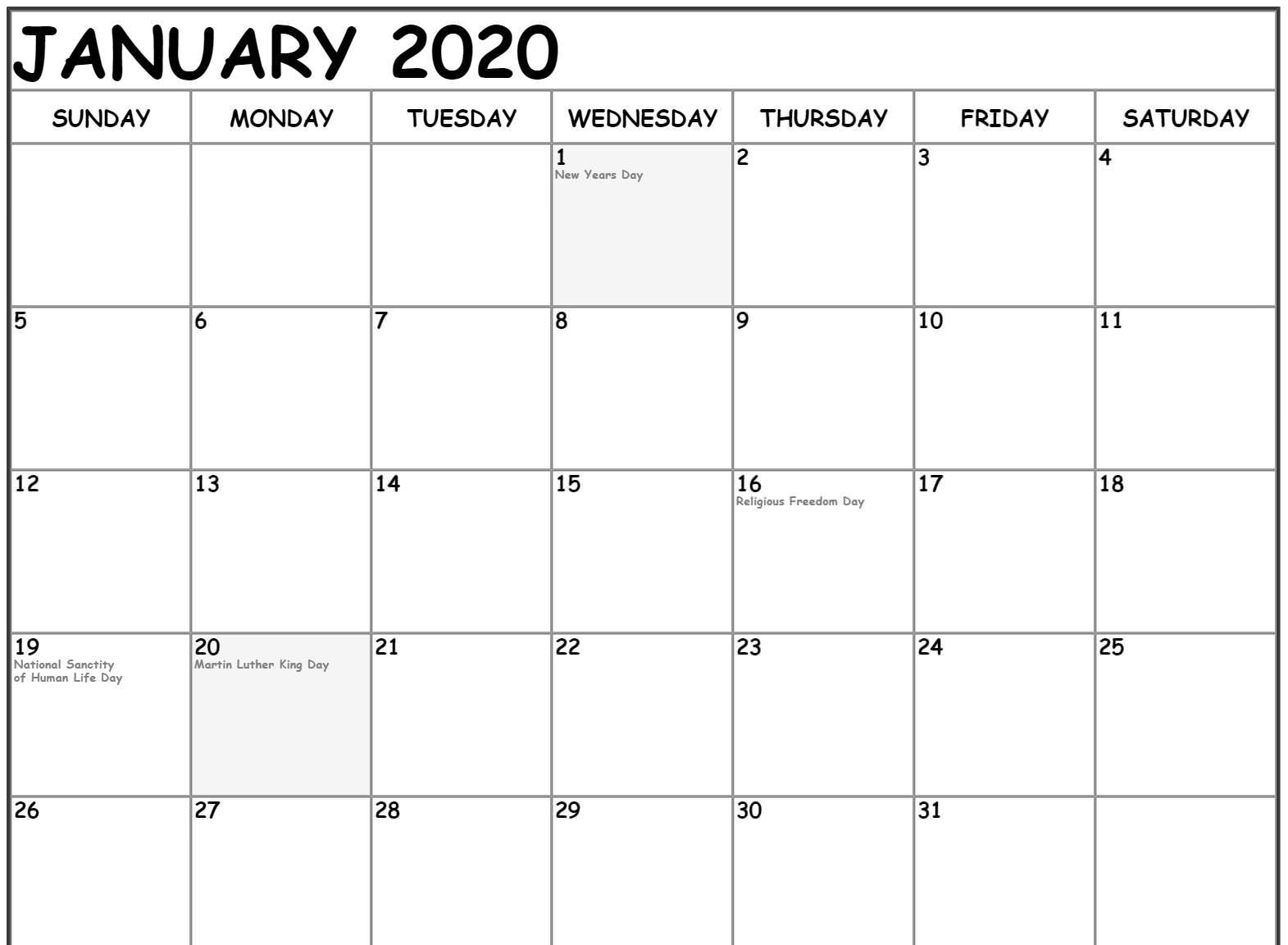 Create Your Free Fillable Monthly Calendar Template