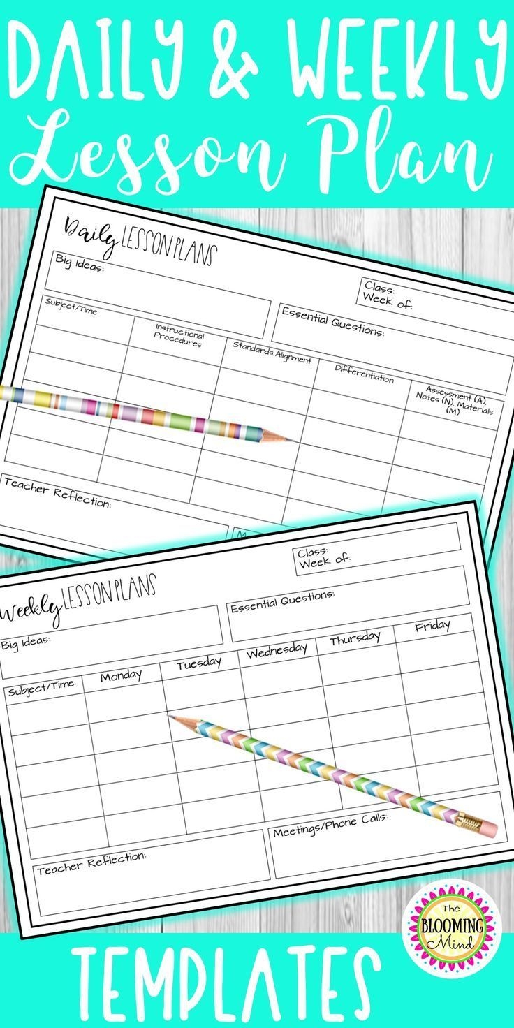 lesson planner calendar