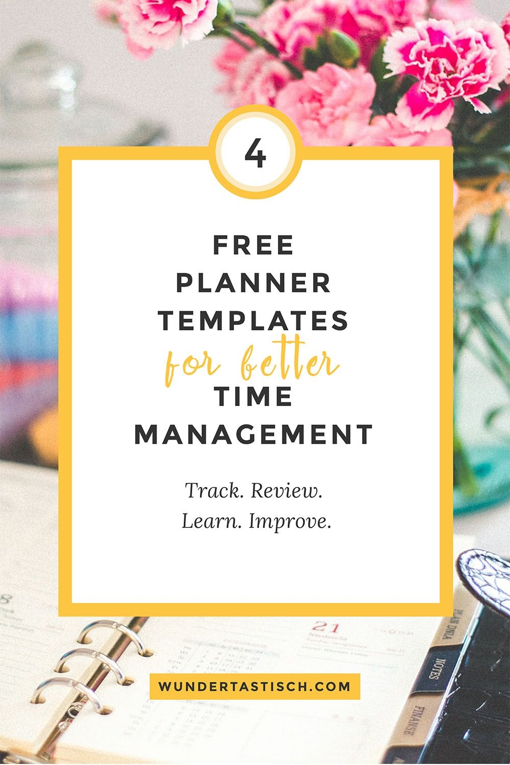 Free Planner Templates For Better Time Management