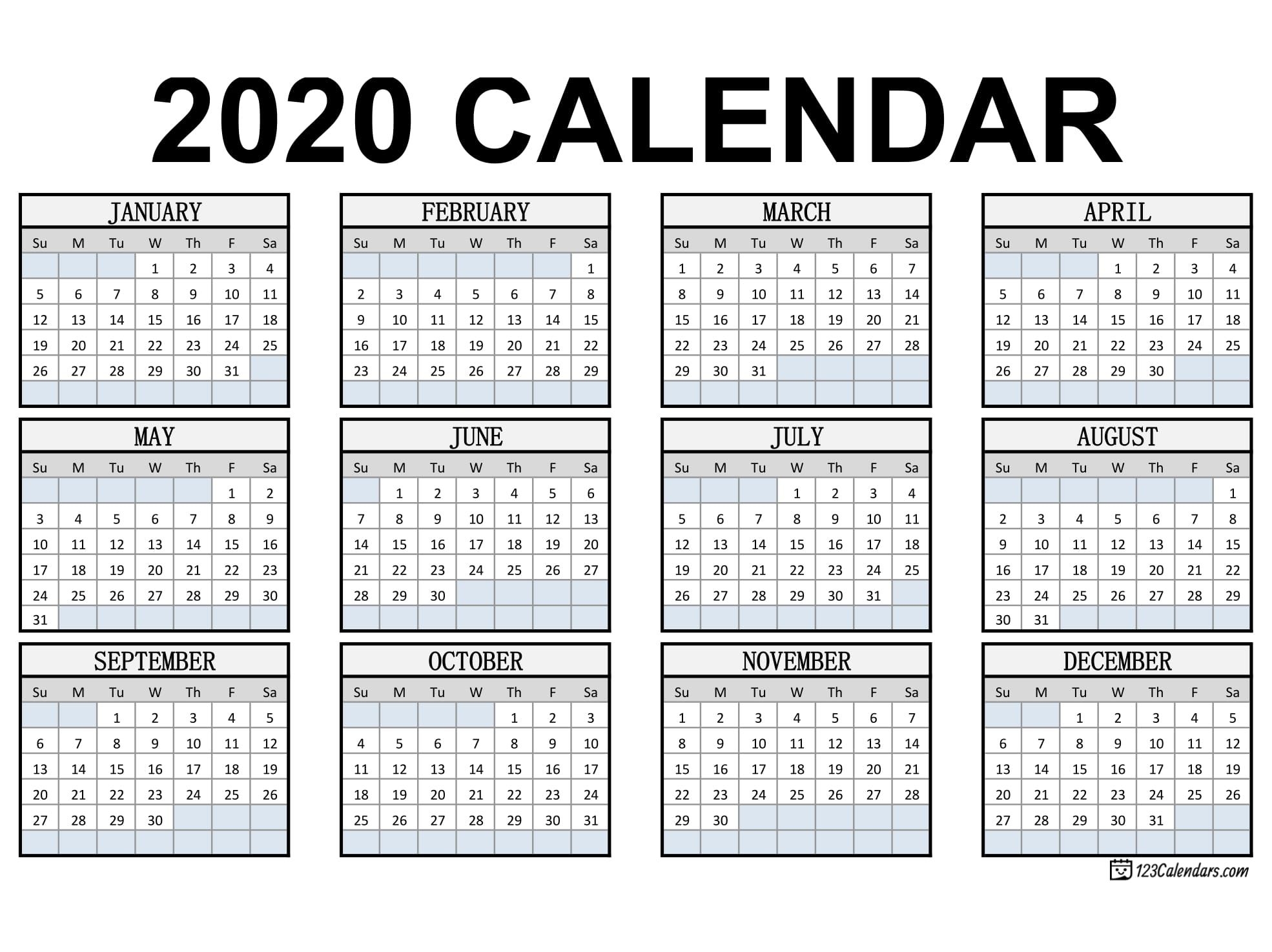 How to Free 2020 Checkbook Size Calendar Same Size As A Check For The Year