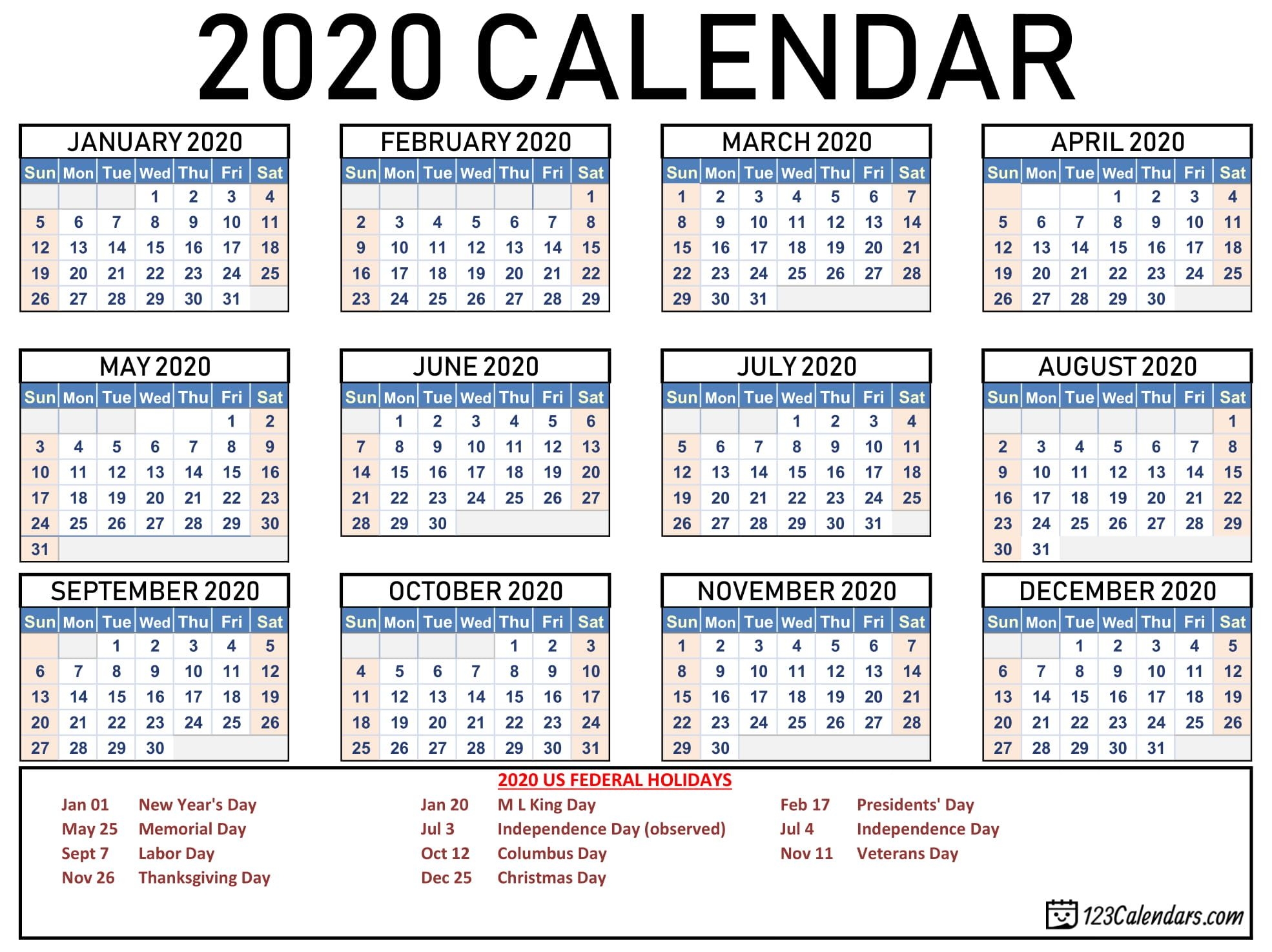 How to Free 2020 Checkbook Size Calendar Same Size As A Check