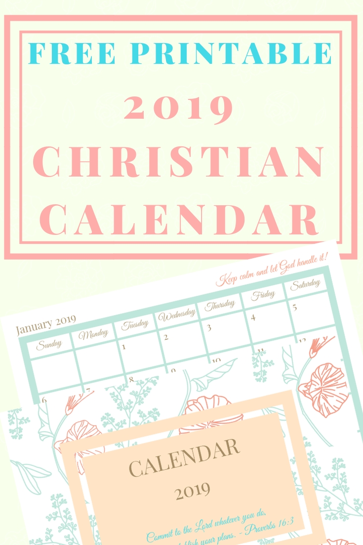 Free Printable 2020 Christian Calendar And Planner