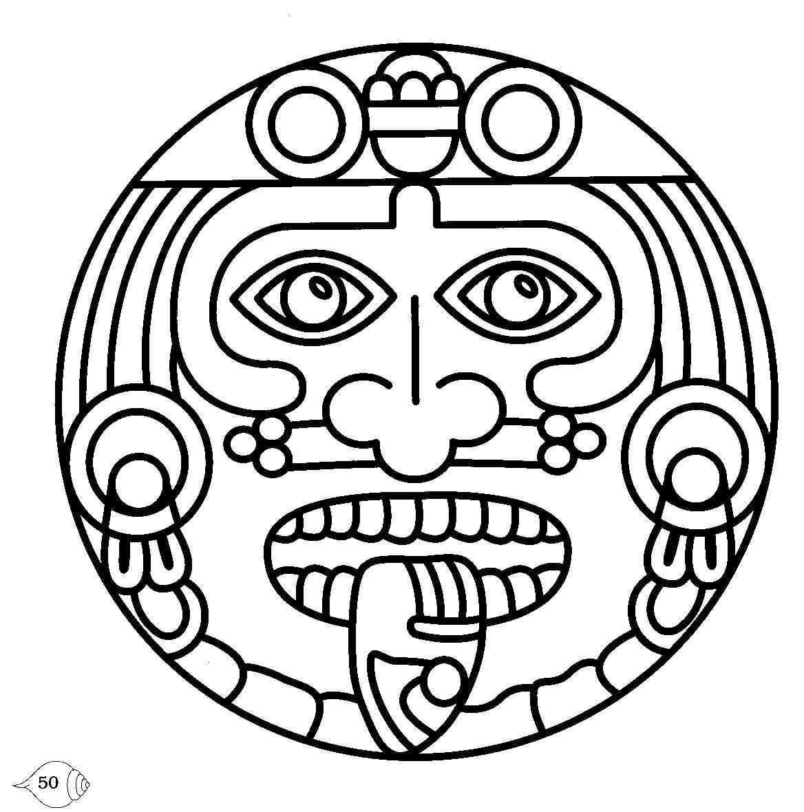 Free Printable Aztec Symbol Collection | Aztec Art, Aztec