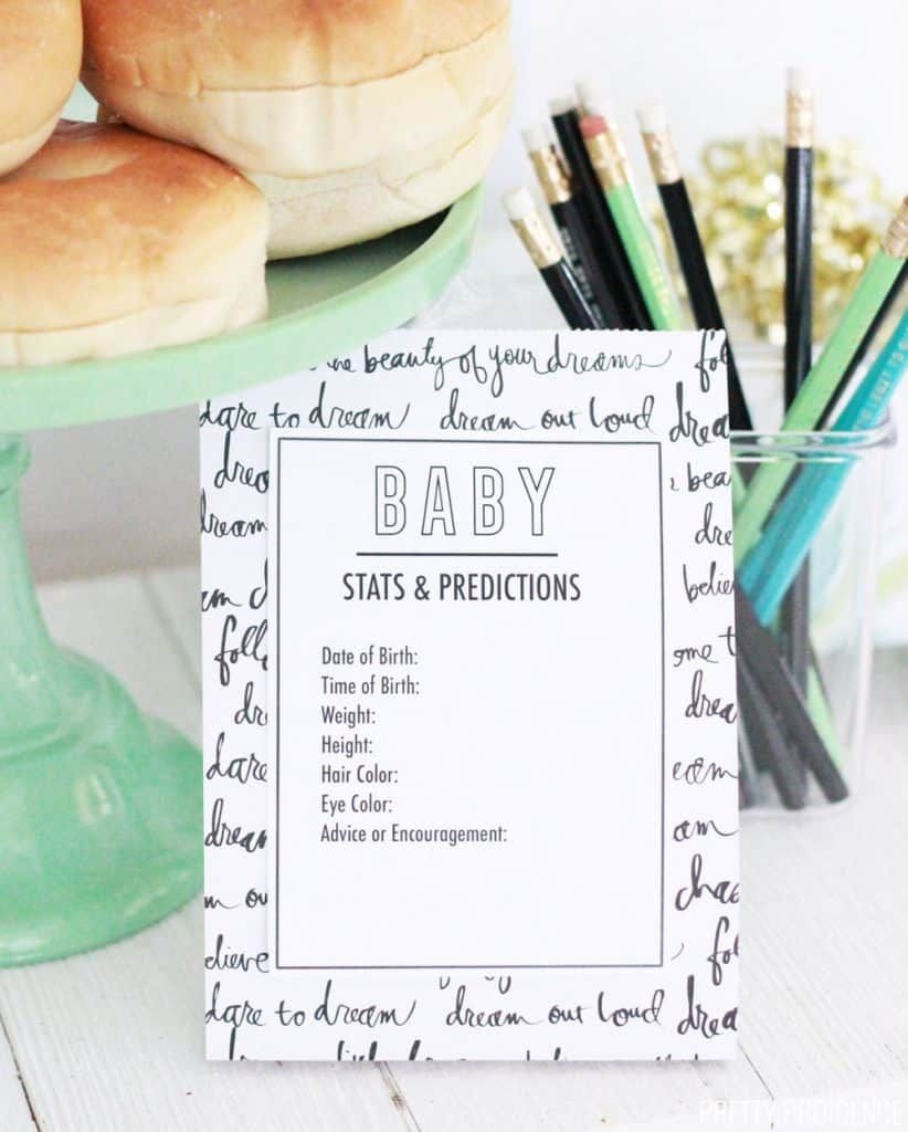 Free Printable Baby Predictions Cards - Baby Shower Game
