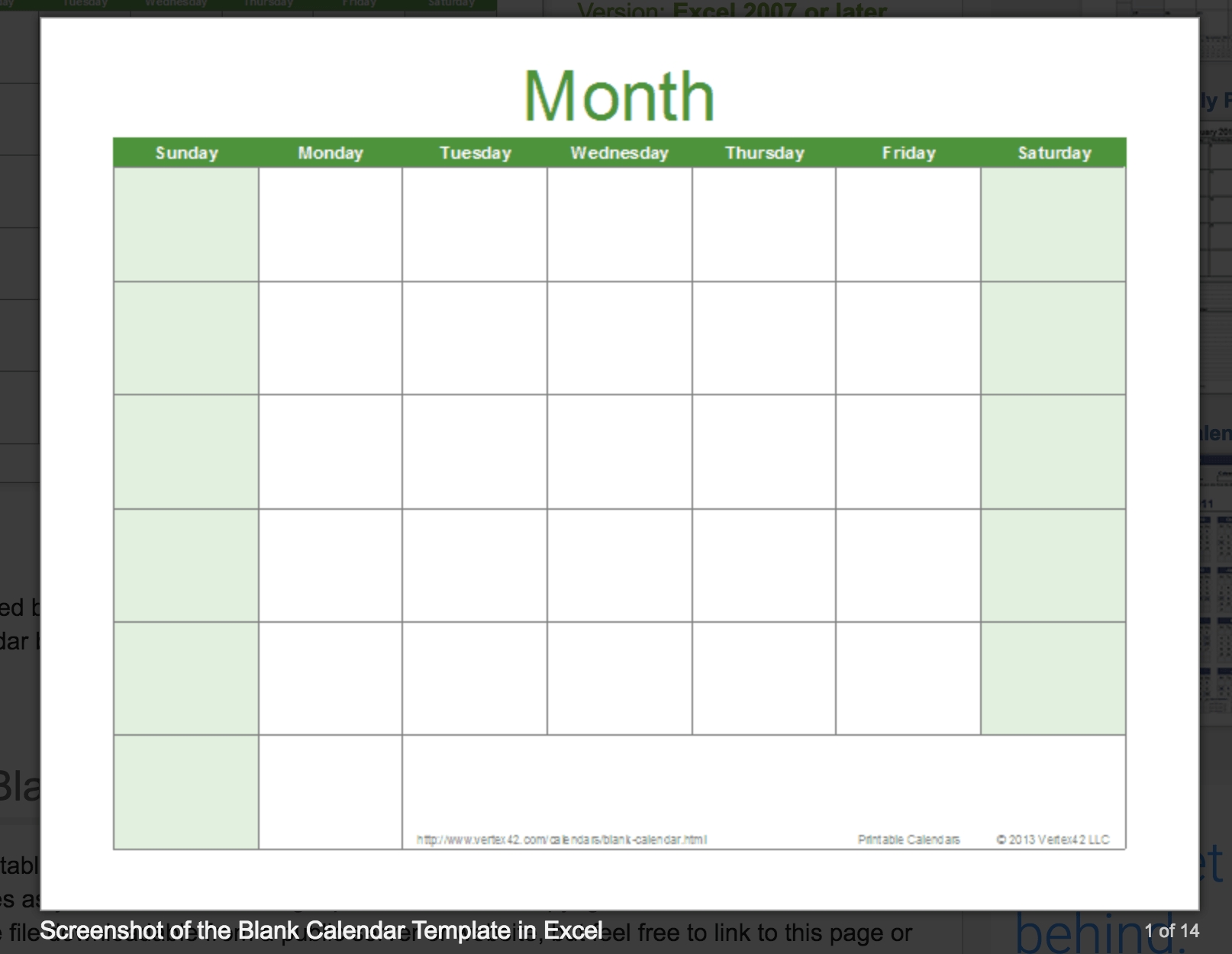 Effective Blank Monthly Calendar Page Without The Year Get Your