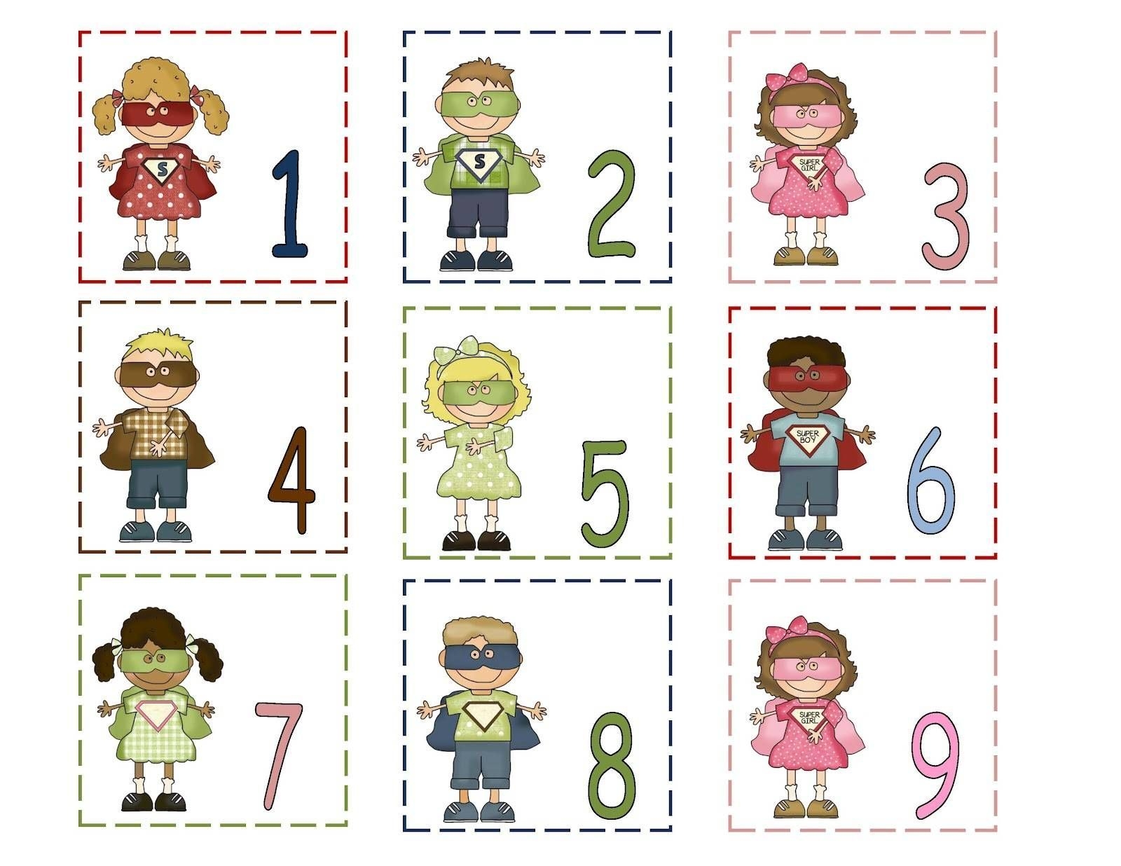 Free Numbers For Calendars 1-31 Toddlers