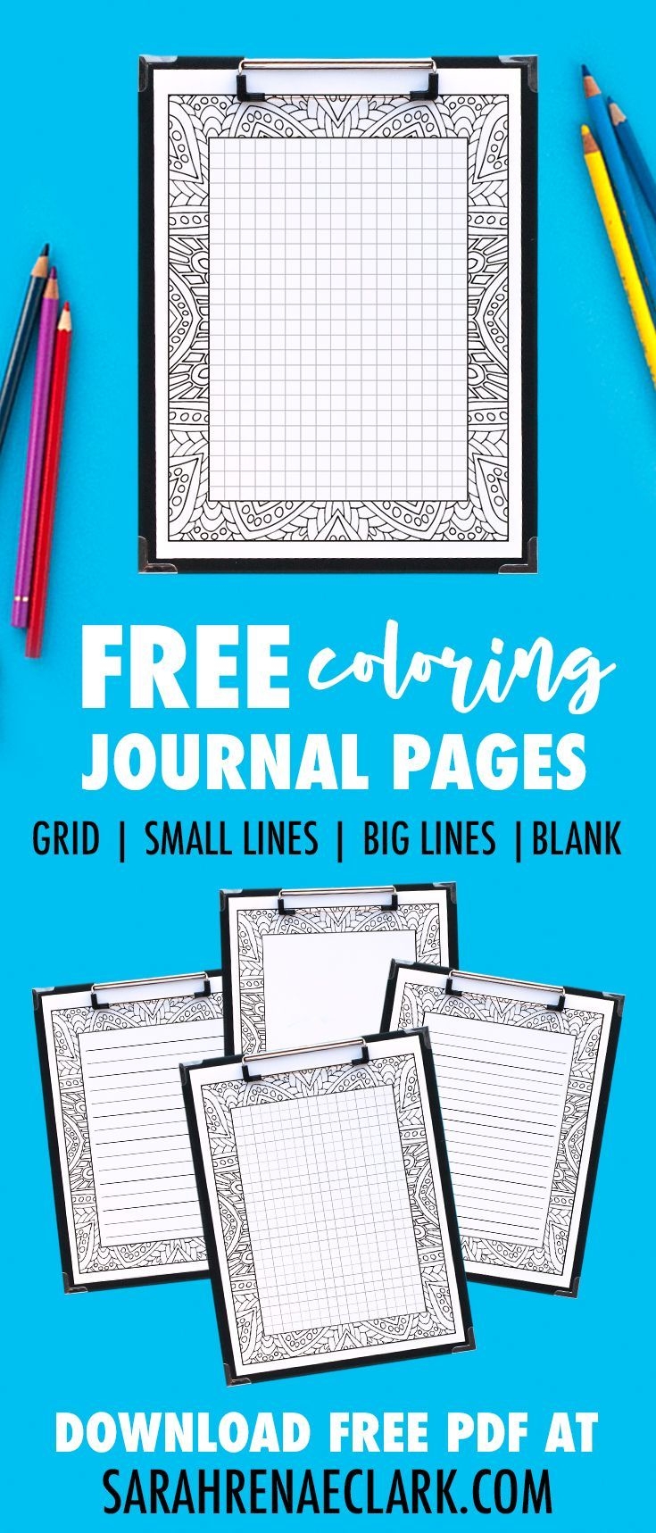 Free Printable Coloring Journal Pages (With Images