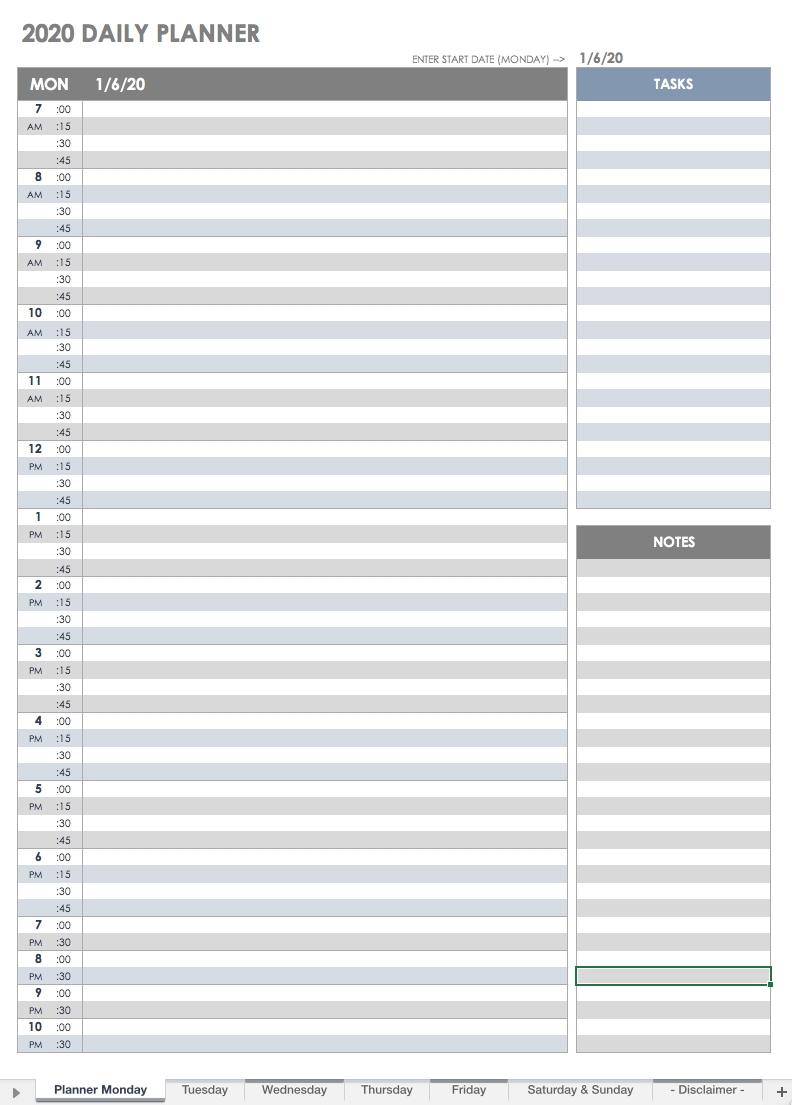 Printable Daily Calendar Printable Daily Calendar