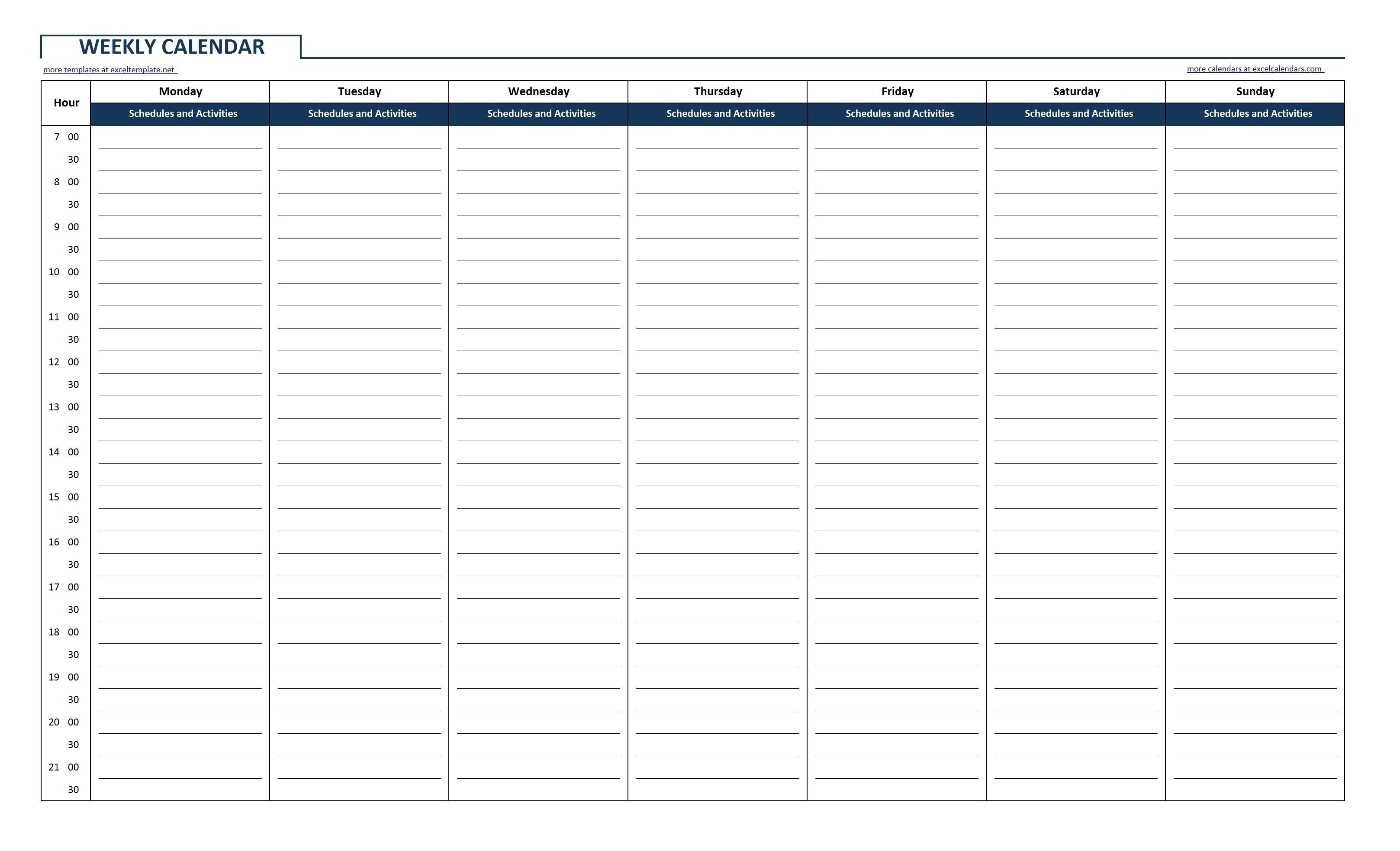 Free Printable Daily Planner With Time Slots – Koran.sticken