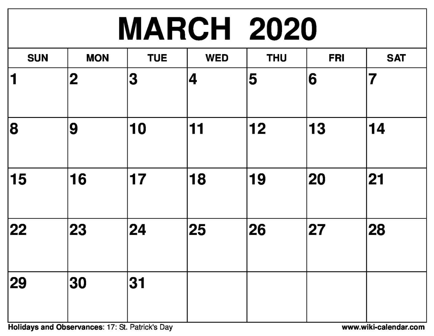 Blank Template For 30 Days Example Calendar Printable Blank 31 Day