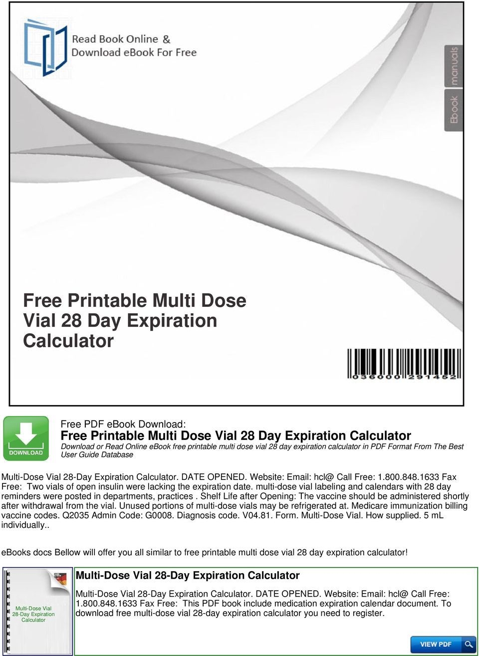 The 28 Days Expiration Online