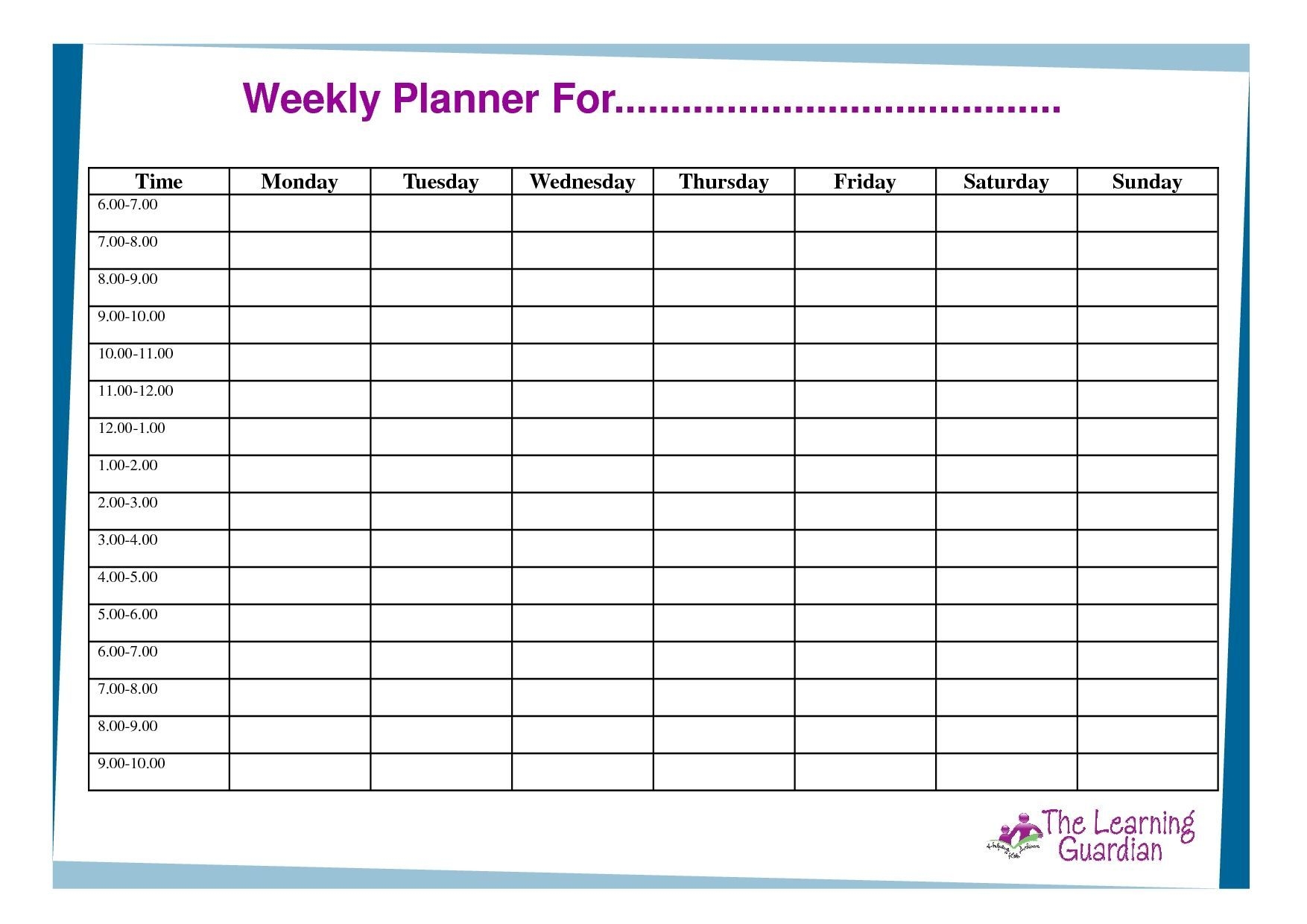 perfect blank 7 day calendar template get your calendar printable