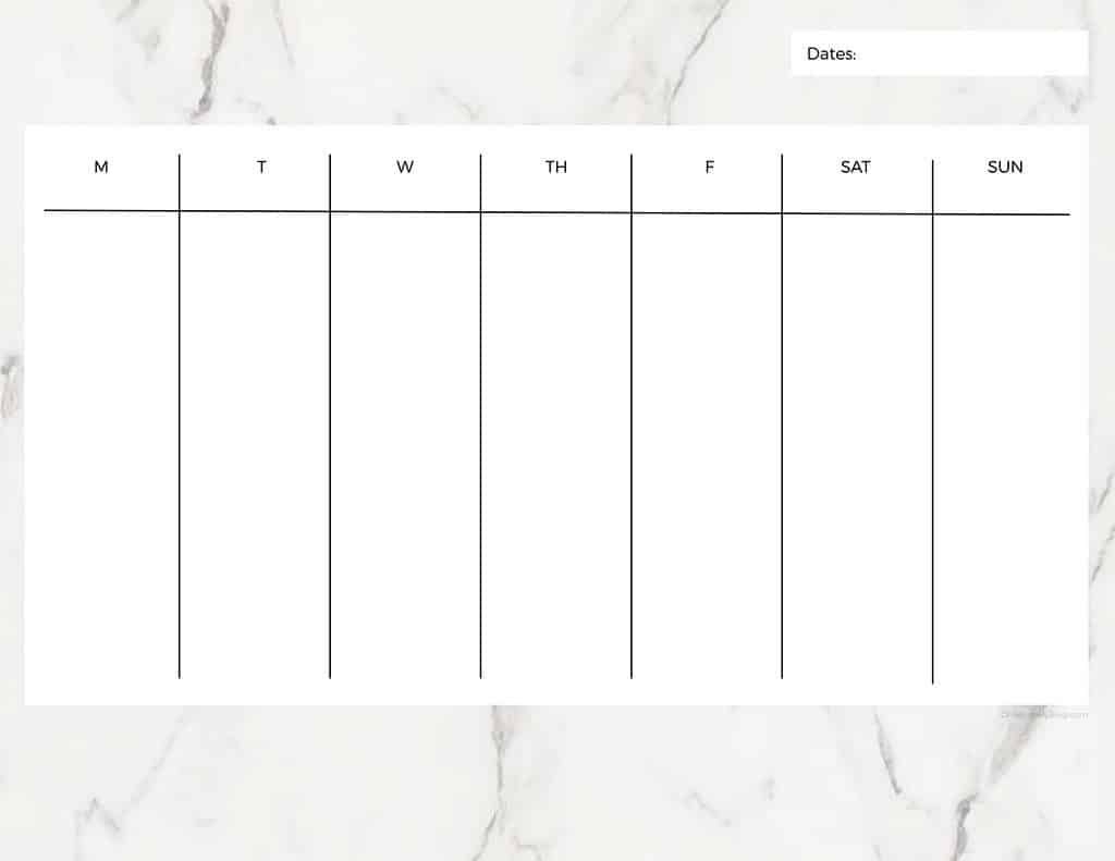 create your one week calendr to prink get your calendar printable