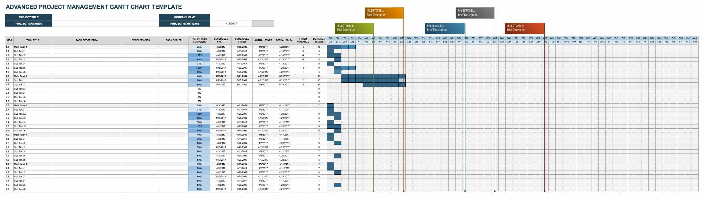 Free Project Calendar Templates | Smartsheet