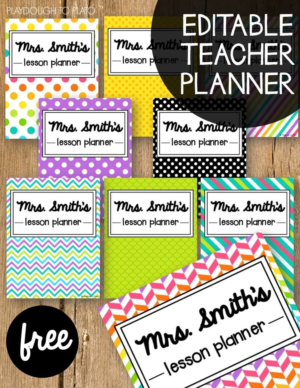 Free Teacher Planner - Playdough To Plato