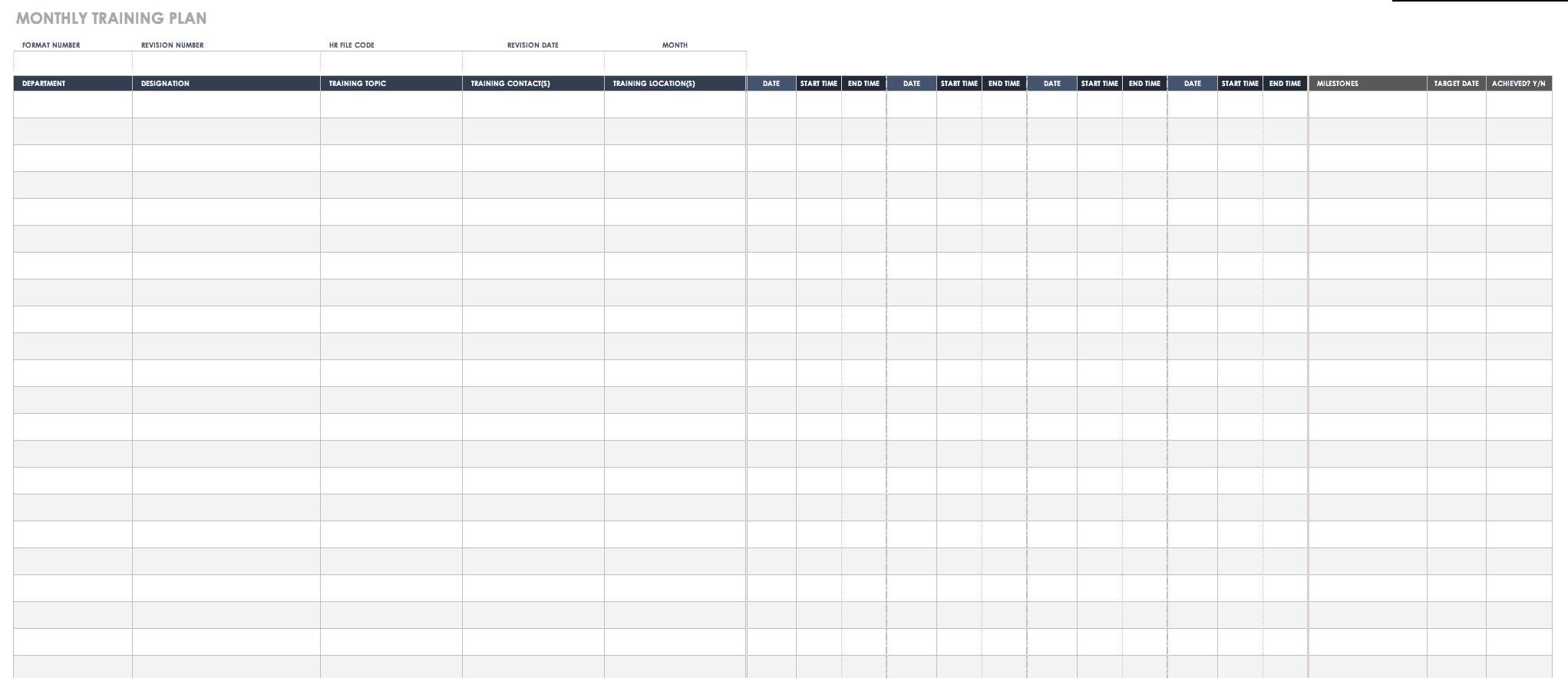 Perfect Annual Training Calendar Template Excel Get Your Calendar