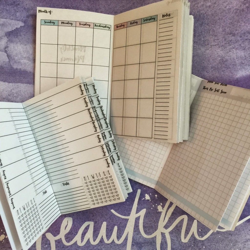 Free Traveler's Notebook Inserts Printables (Monthly, Weekly