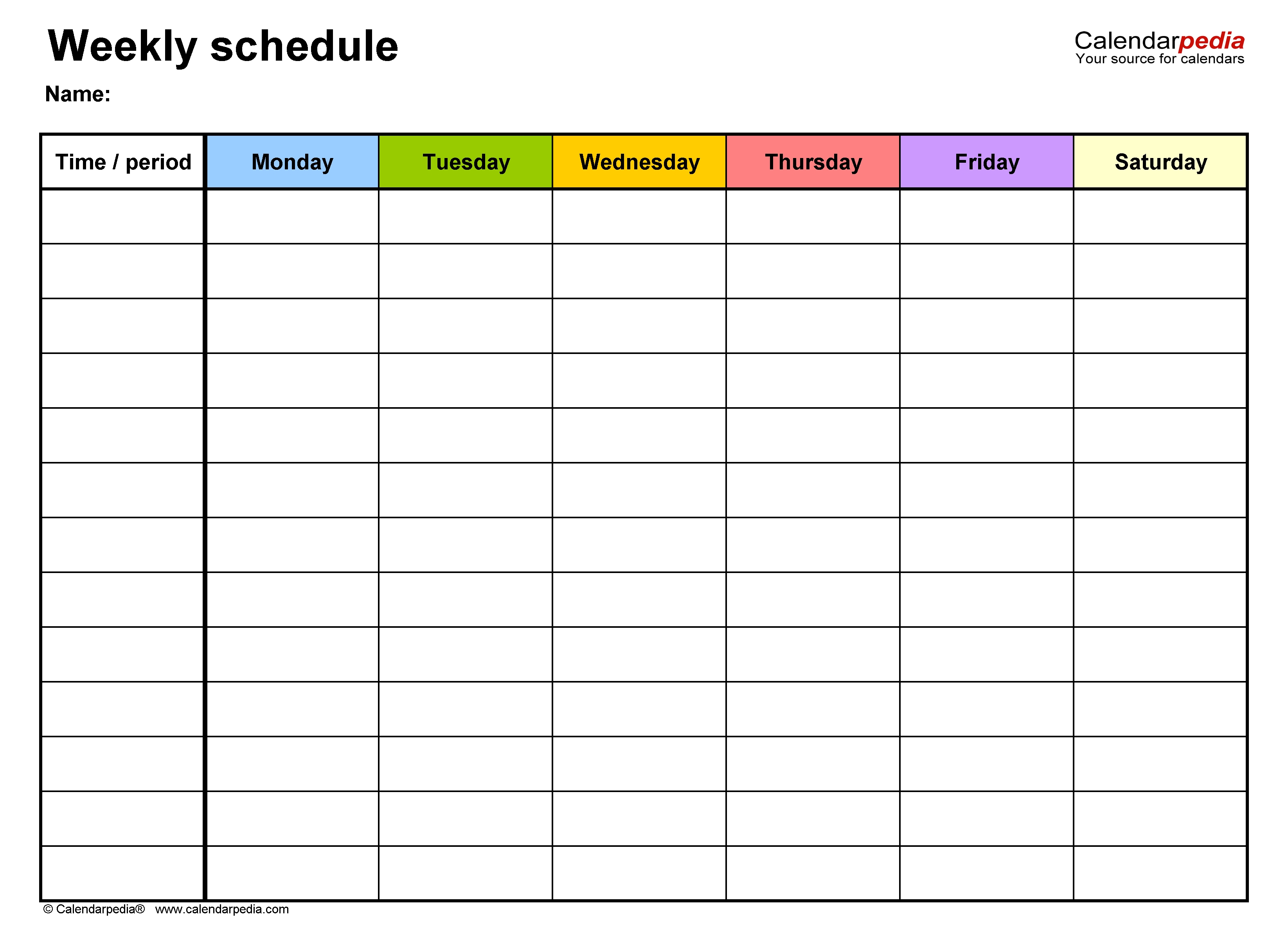 Best Editable Two Week Employee Schedule Get Your Calendar Printable