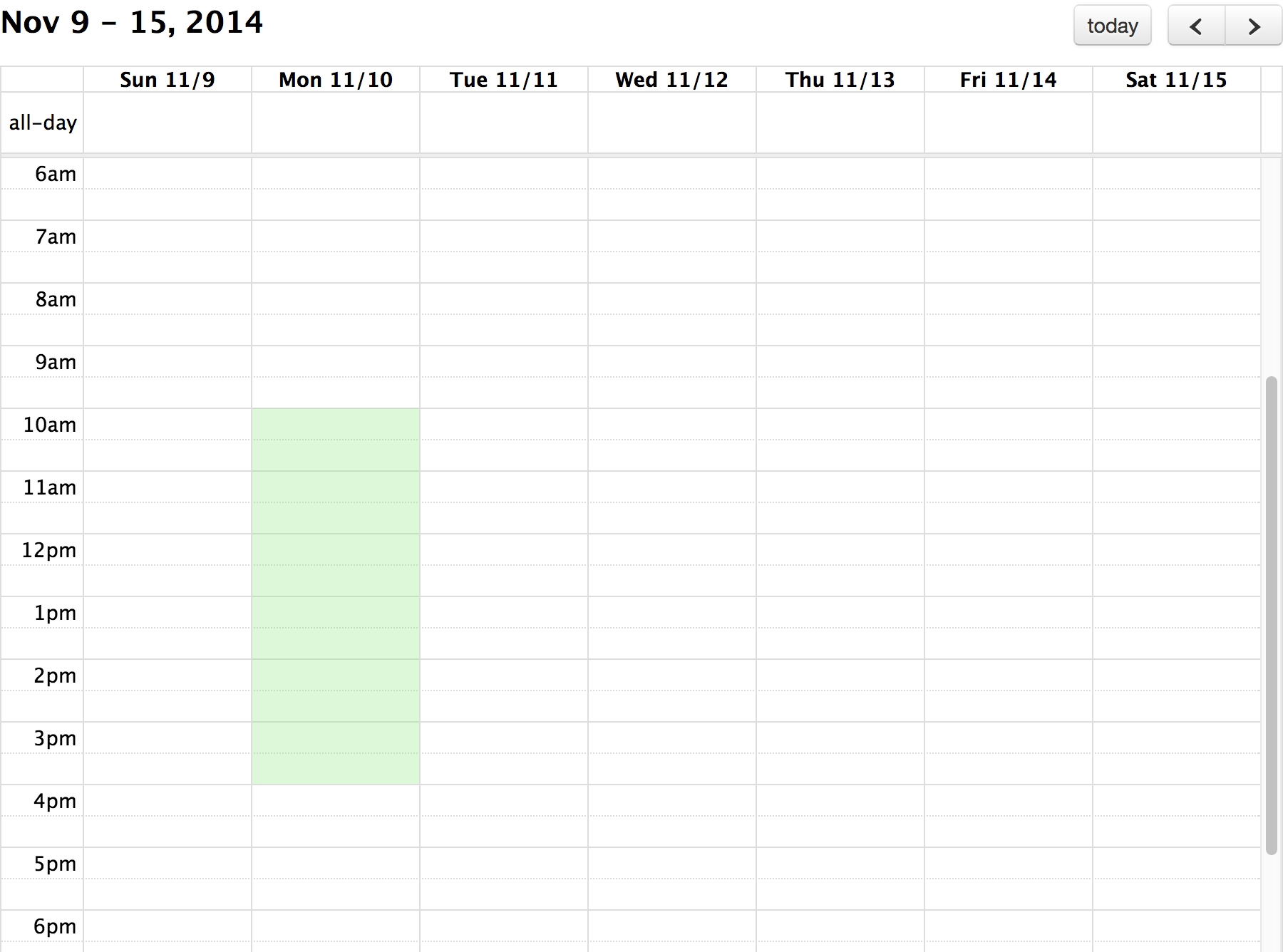 Perfect Daily Calendar With Time Slots Month View