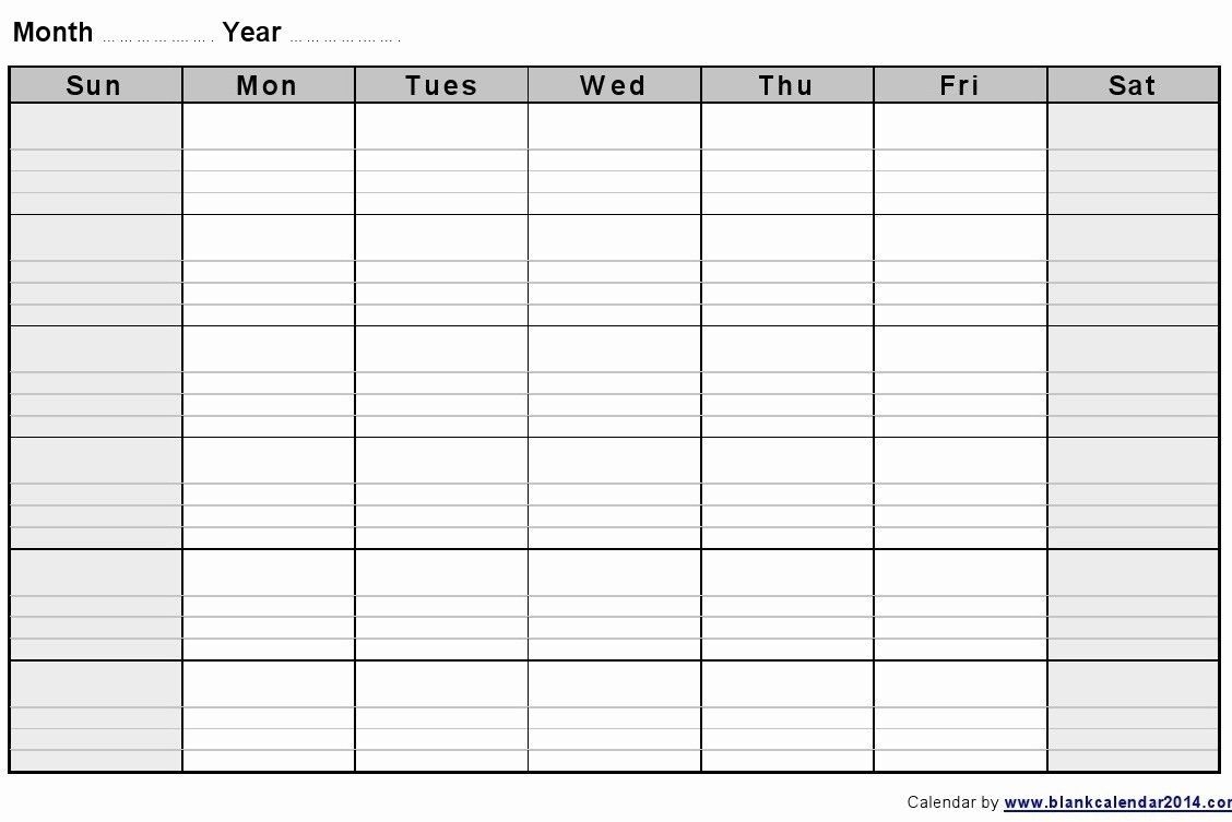 Get Blank 2 Week Printable Calendar (With Images) | Blank