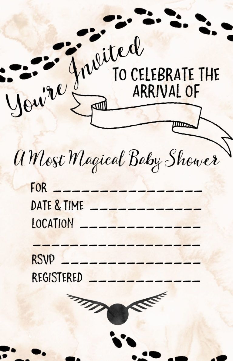 Harry Potter Baby Shower Ideas &amp; Free Printables | Harry