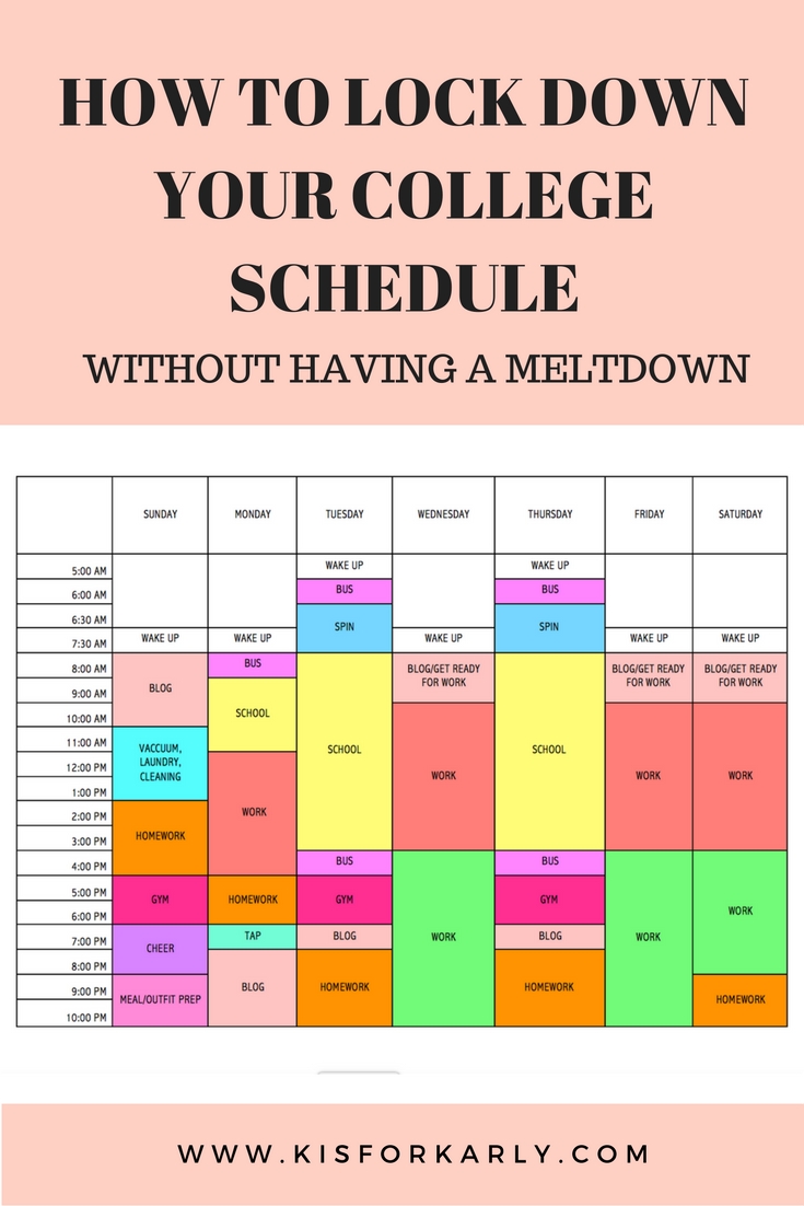How To Lock Down Your College Schedule Without Having A