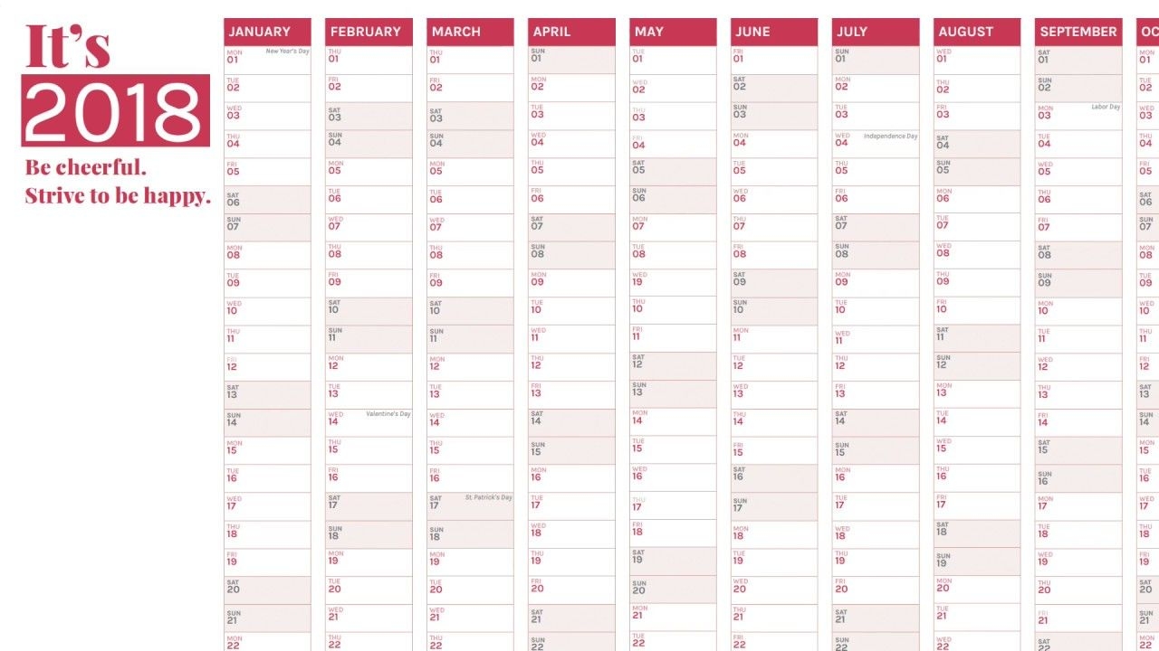 How To Print The Cap Year-On-1-Page Wall Calendar (11X17)