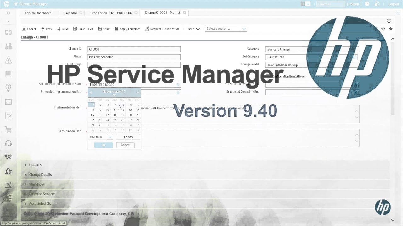 Hp Service Manager 9.40 - Change And Release Management