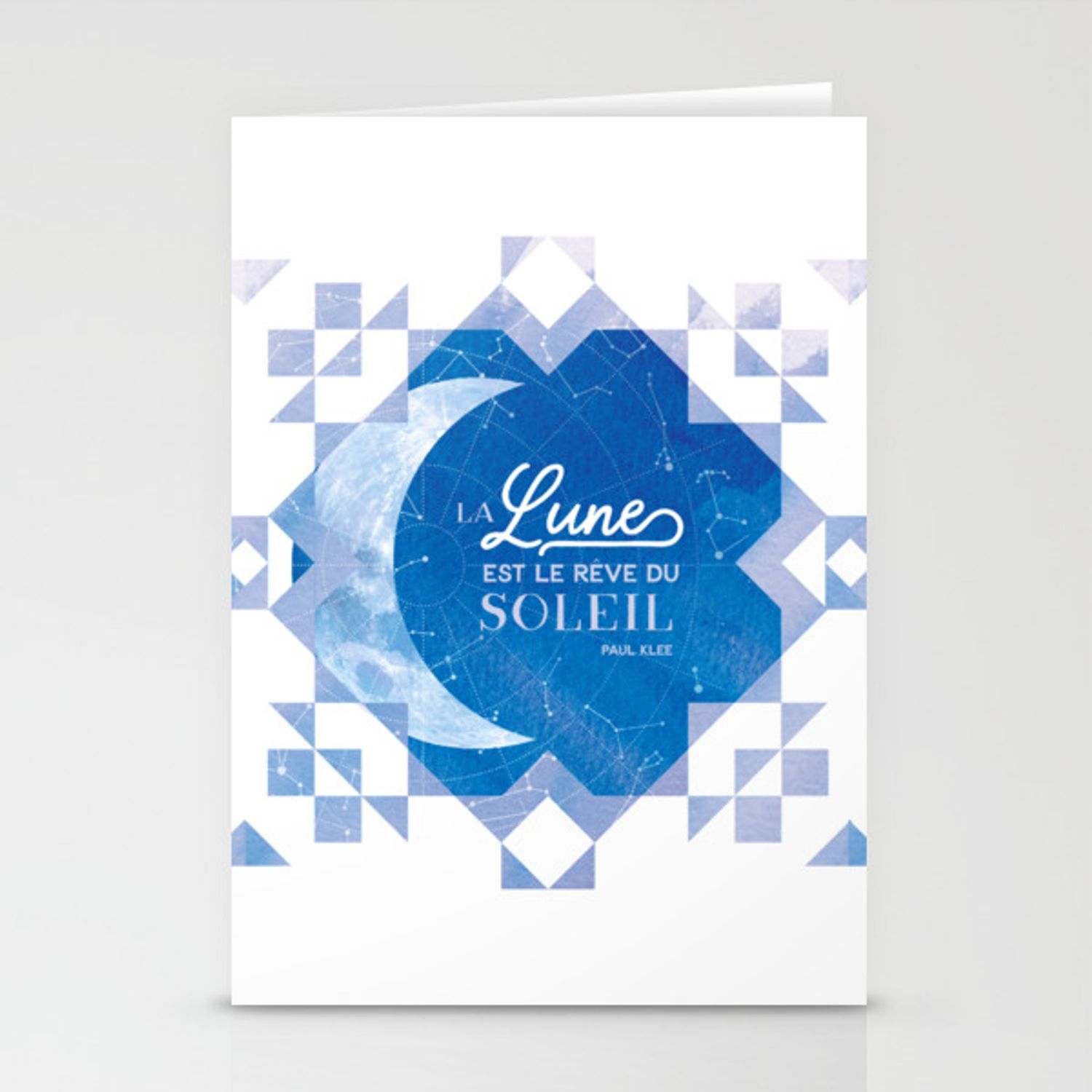 La Lune Est Le Rêve Du Soleil Stationery Cards By Atelierloon